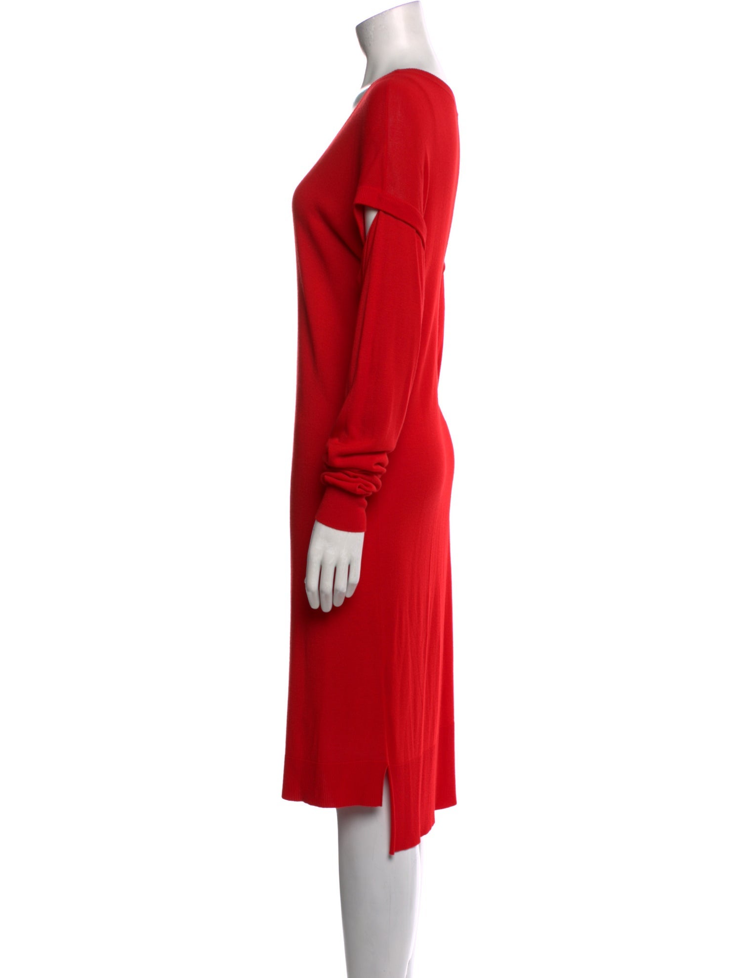 MM6 Maison Margiela Scoop Neck Knee-Length Dress