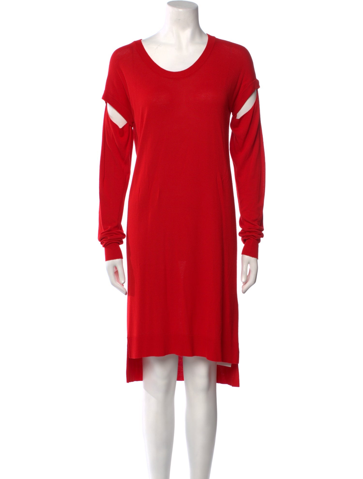 MM6 Maison Margiela Scoop Neck Knee-Length Dress