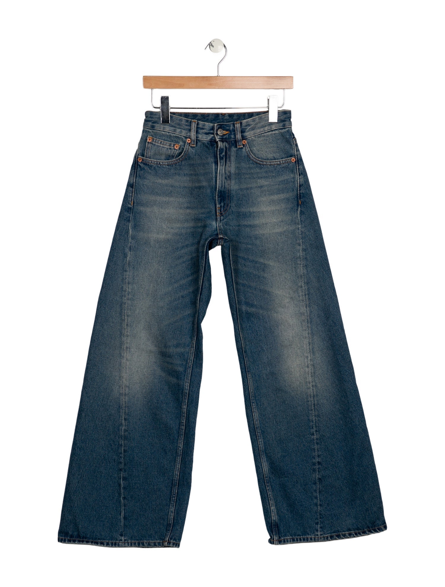 MM6 Maison Margiela Mid-Rise Wide Leg Jeans