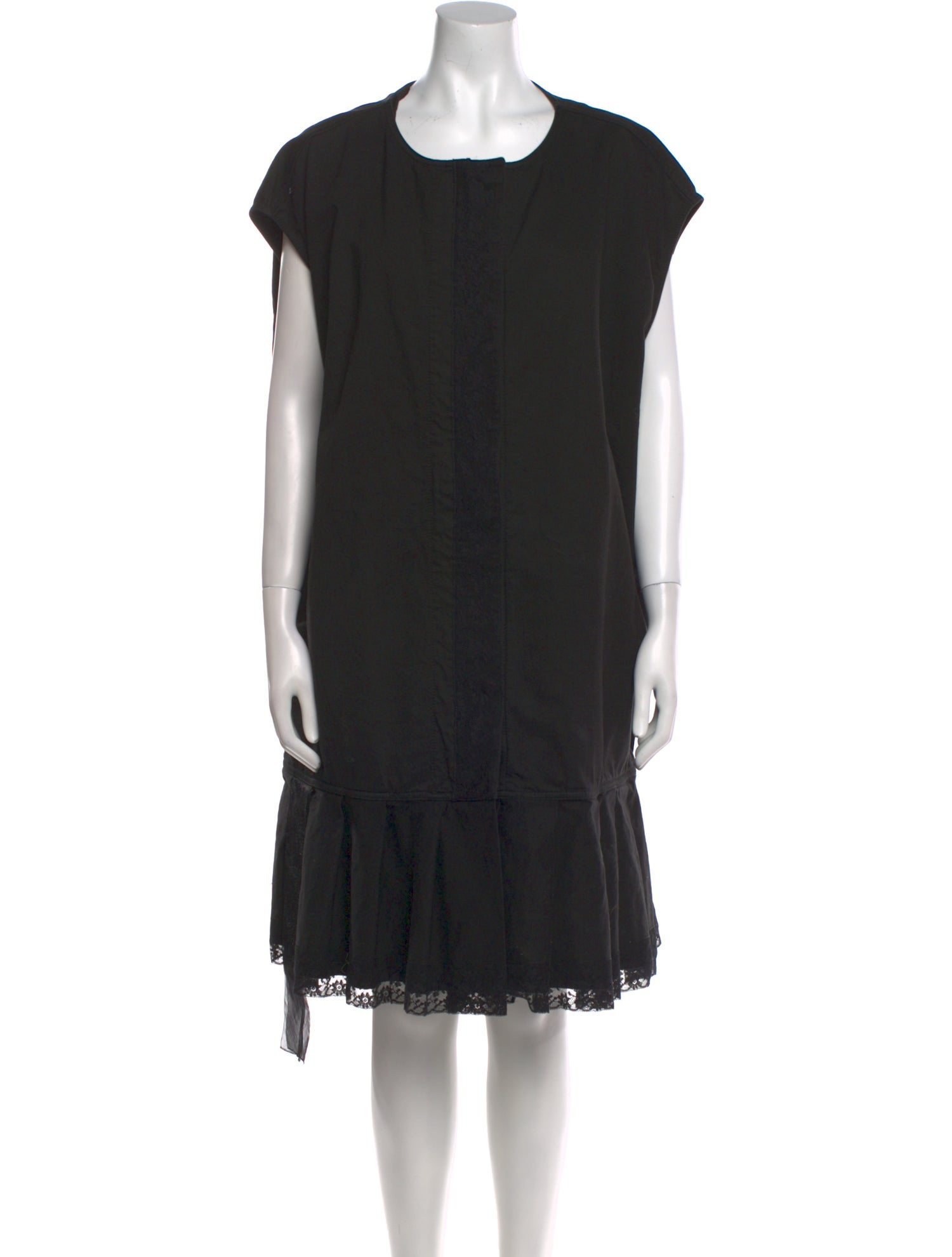 MM6 Maison Margiela Crew Neck Knee-Length Dress