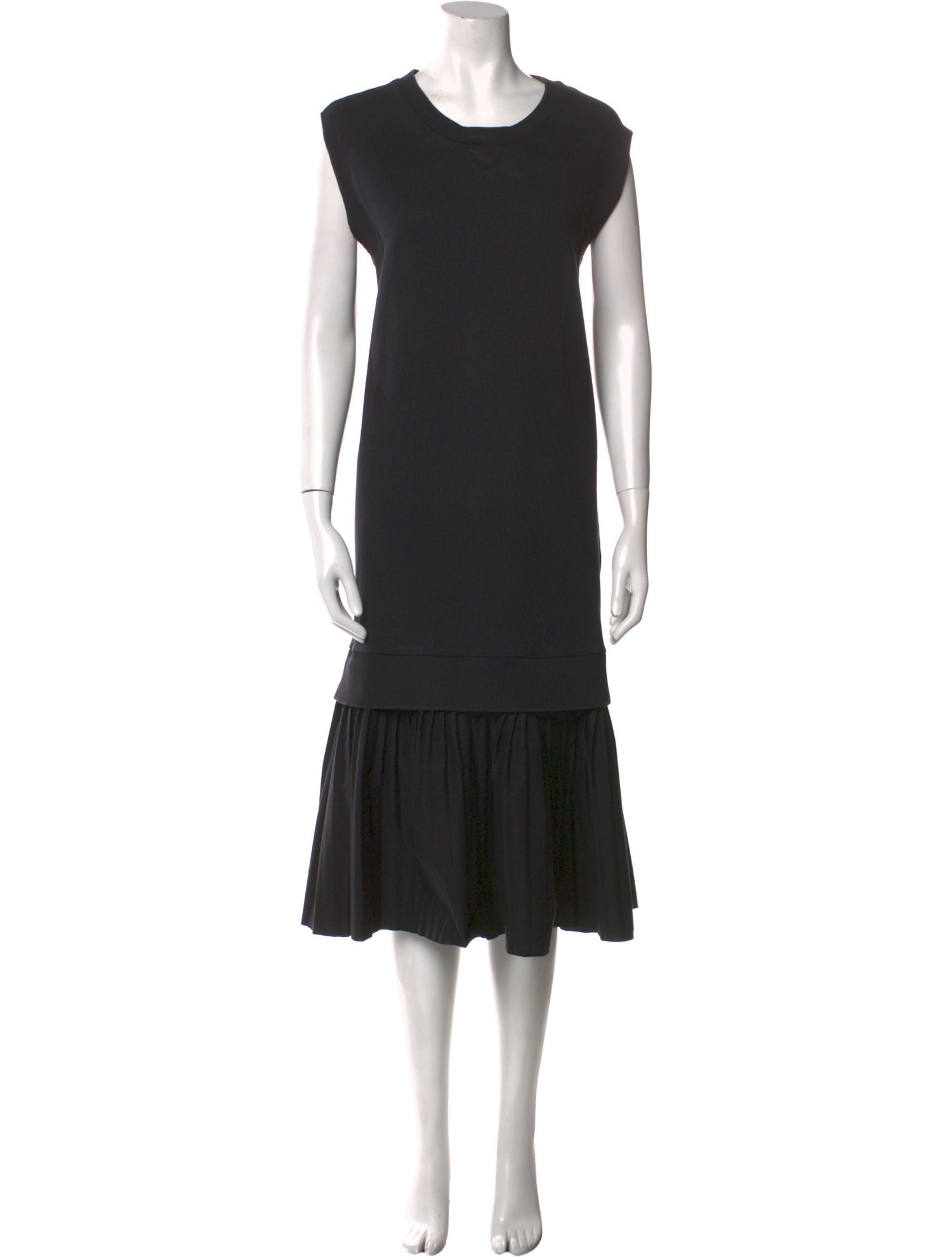 MM6 Maison Margiela Crew Neck Long Dress