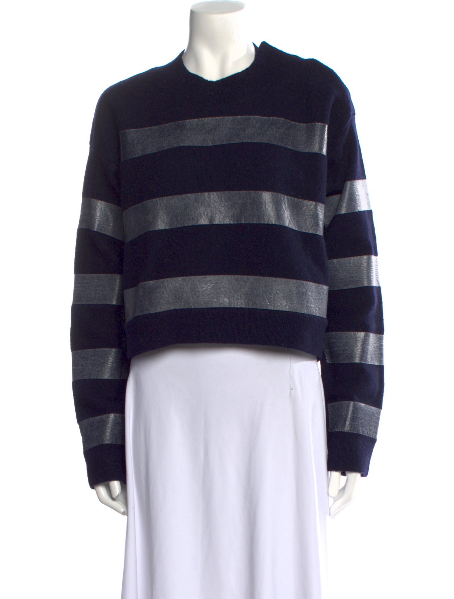 MM6 Maison Margiela Striped Crew Neck Sweater