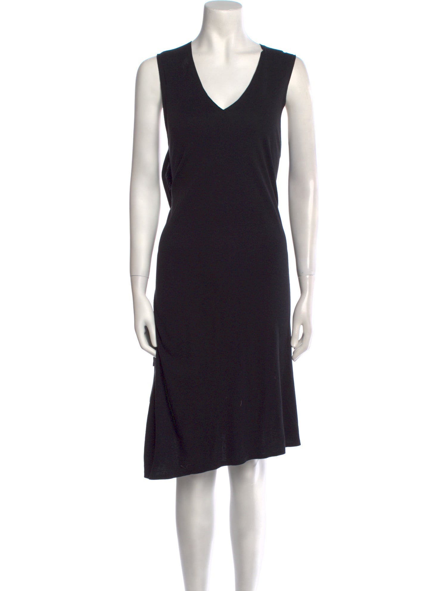 MM6 Maison Margiela V-Neck Midi Length Dress