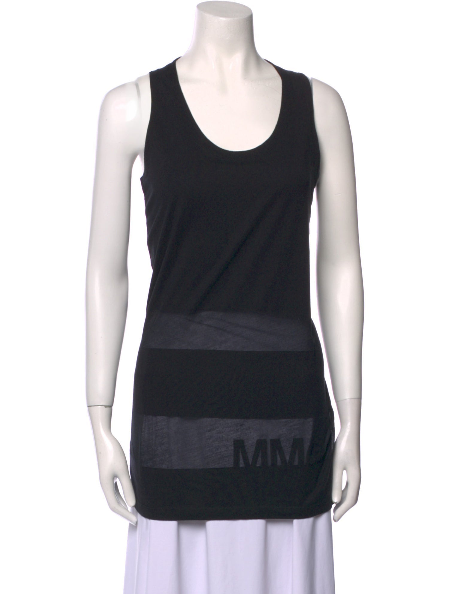 MM6 Maison Margiela Scoop Neck Sleeveless Top
