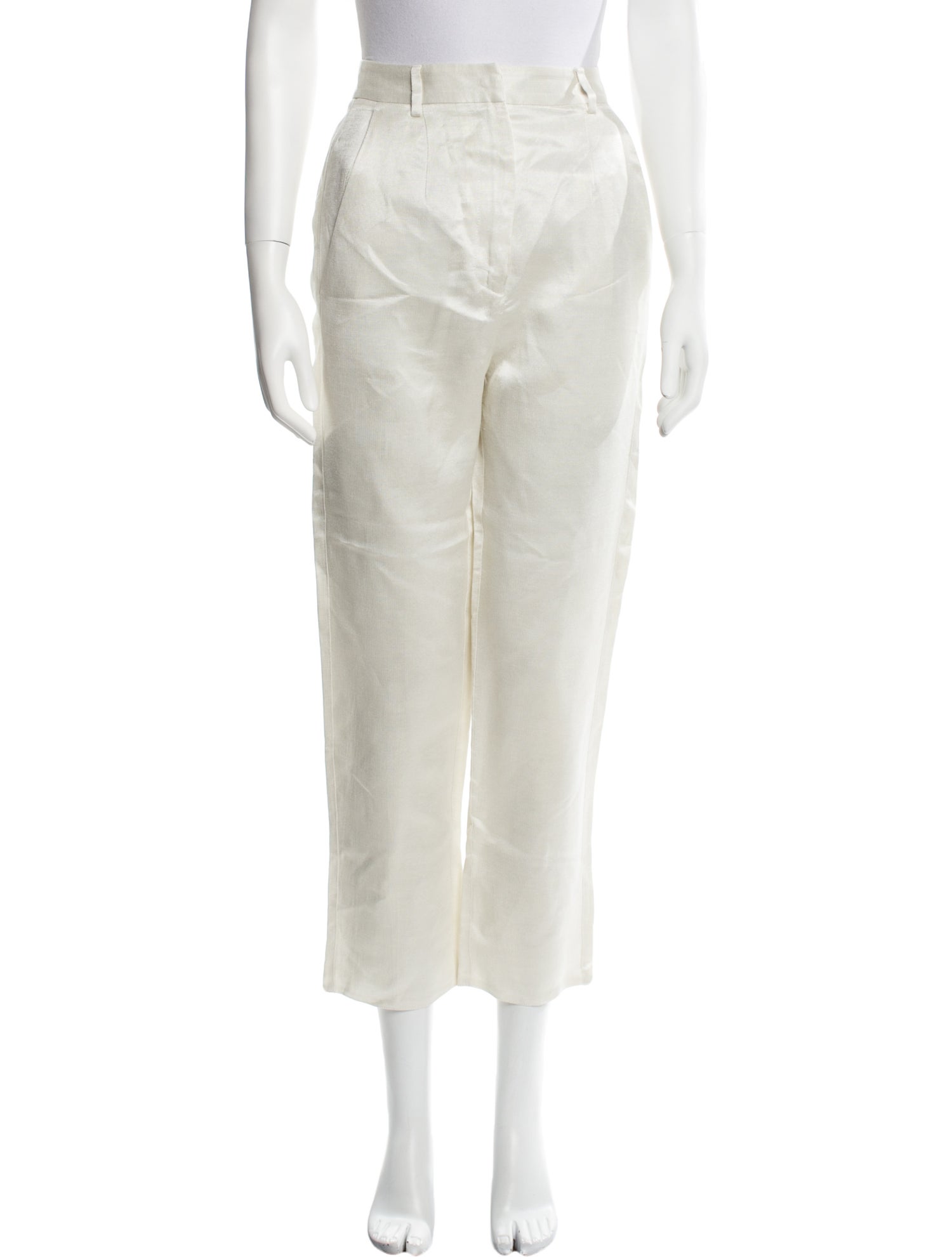 MM6 Maison Margiela Linen Straight Leg Pants