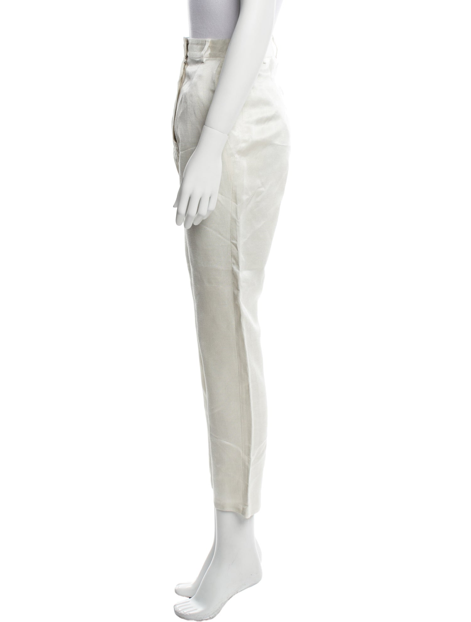 MM6 Maison Margiela Linen Straight Leg Pants