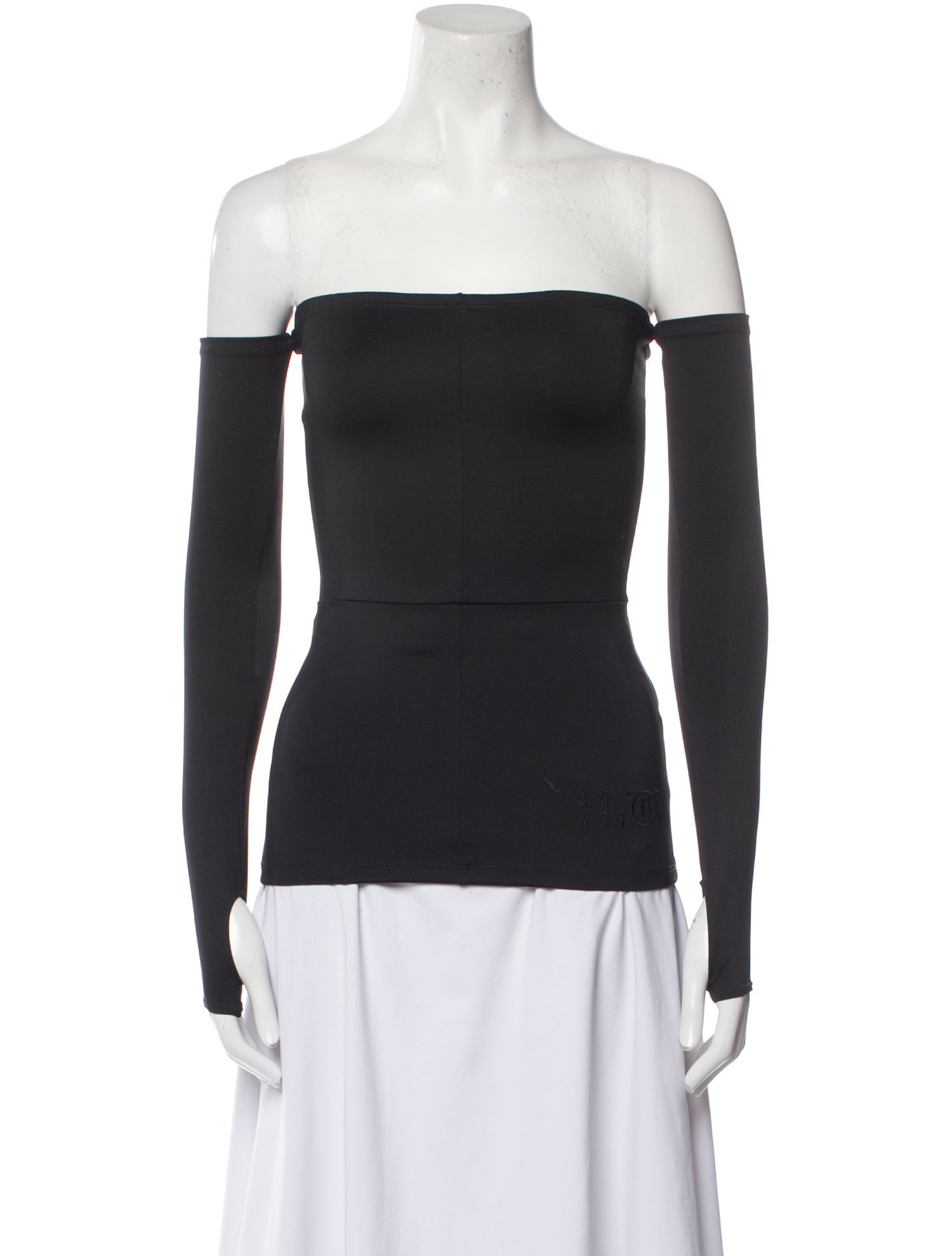 MM6 Maison Margiela Off-The-Shoulder Long Sleeve Top w/ Tags