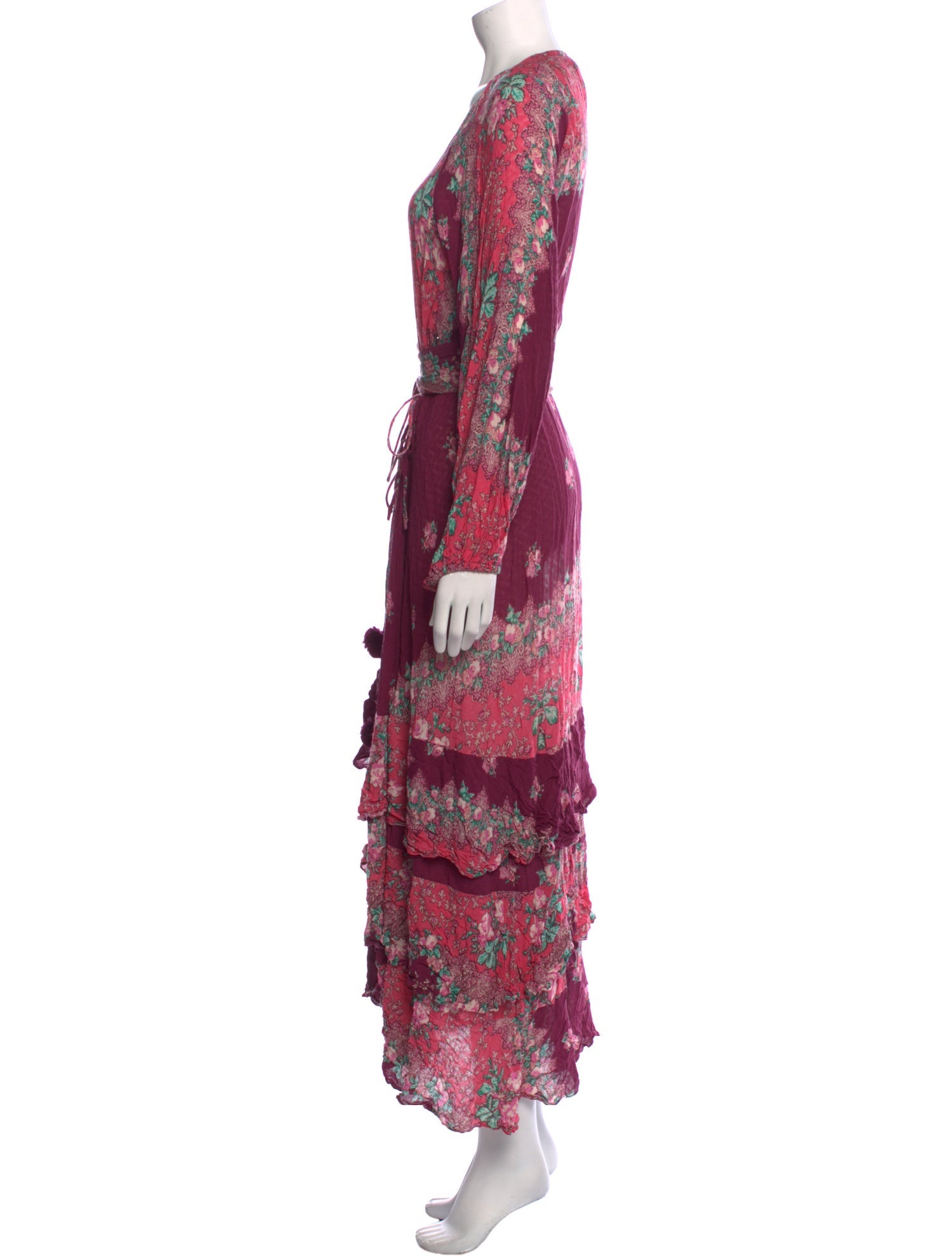 MM6 Maison Margiela Floral Print Midi Length Dress