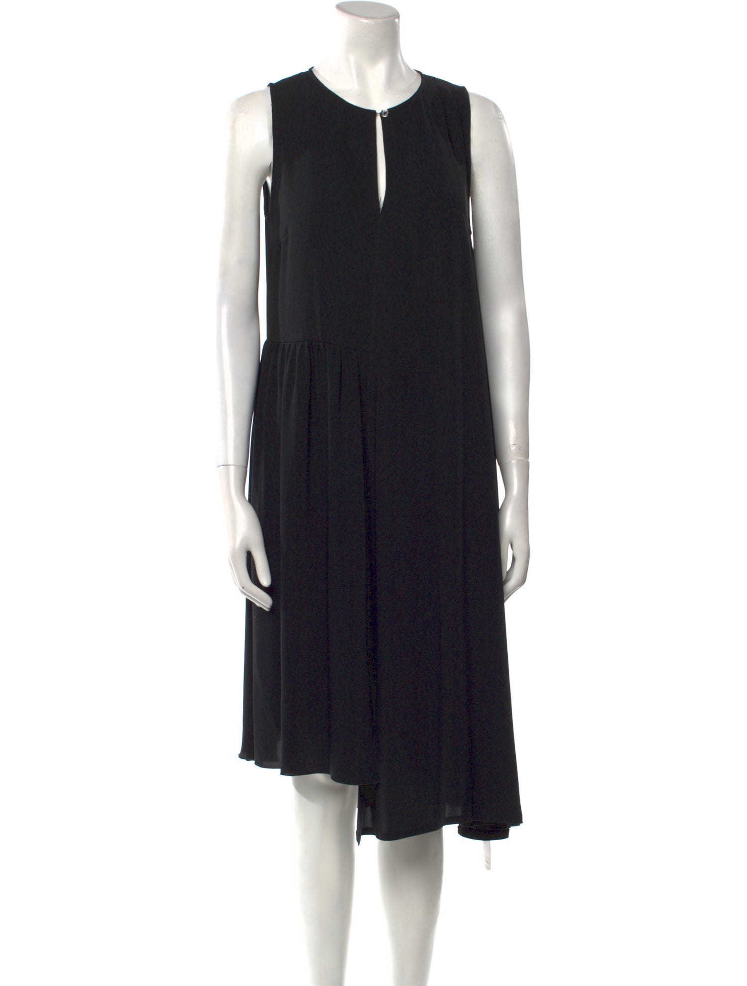 MM6 Maison Margiela Crew Neck Midi Length Dress