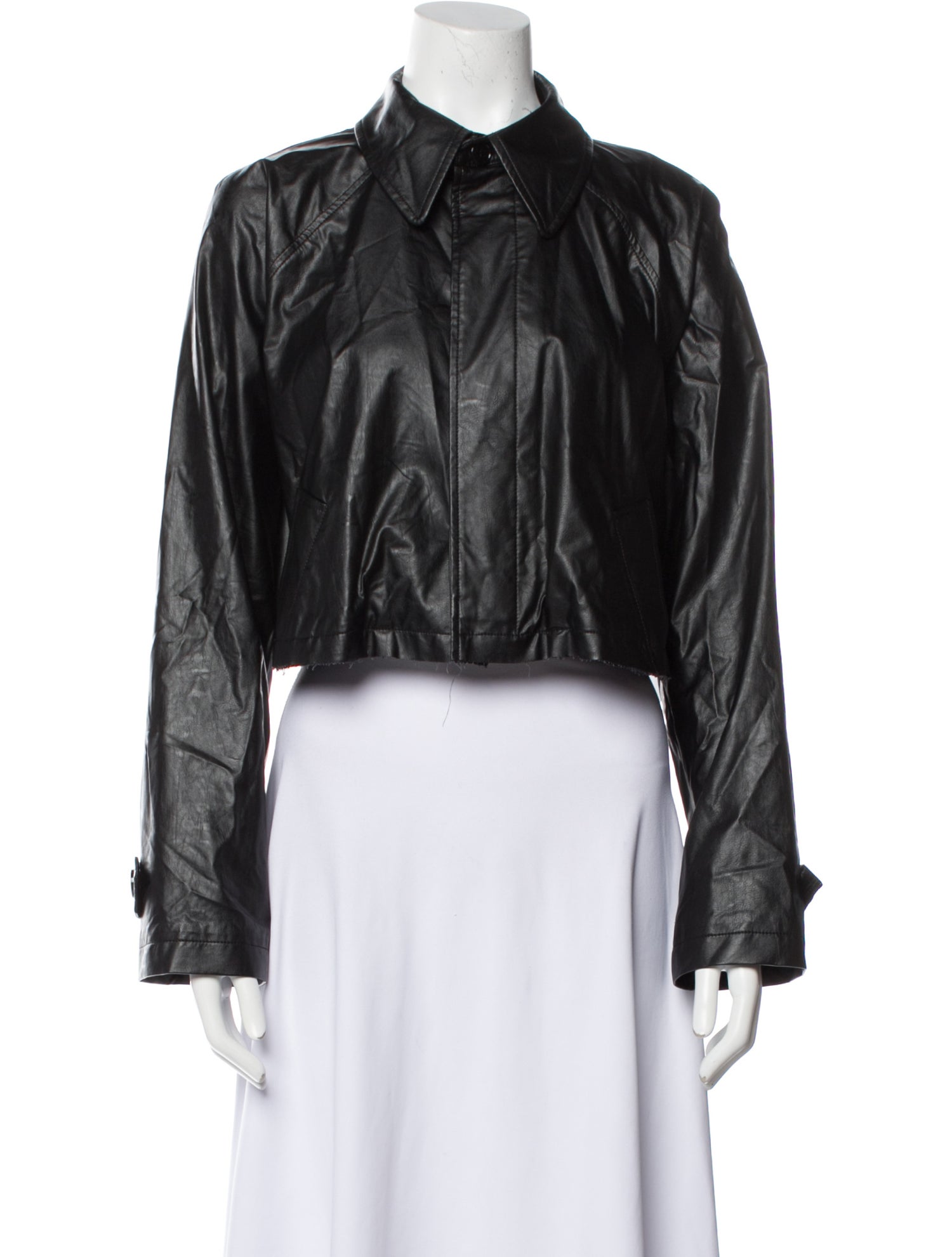 MM6 Maison Margiela Faux Leather Biker Jacket
