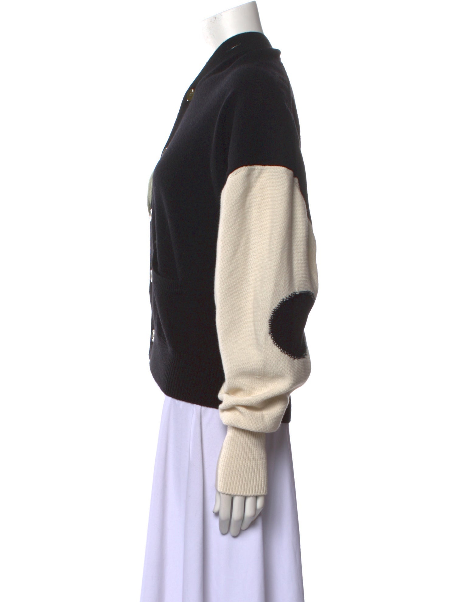 MM6 Maison Margiela Wool Colorblock Pattern Sweater