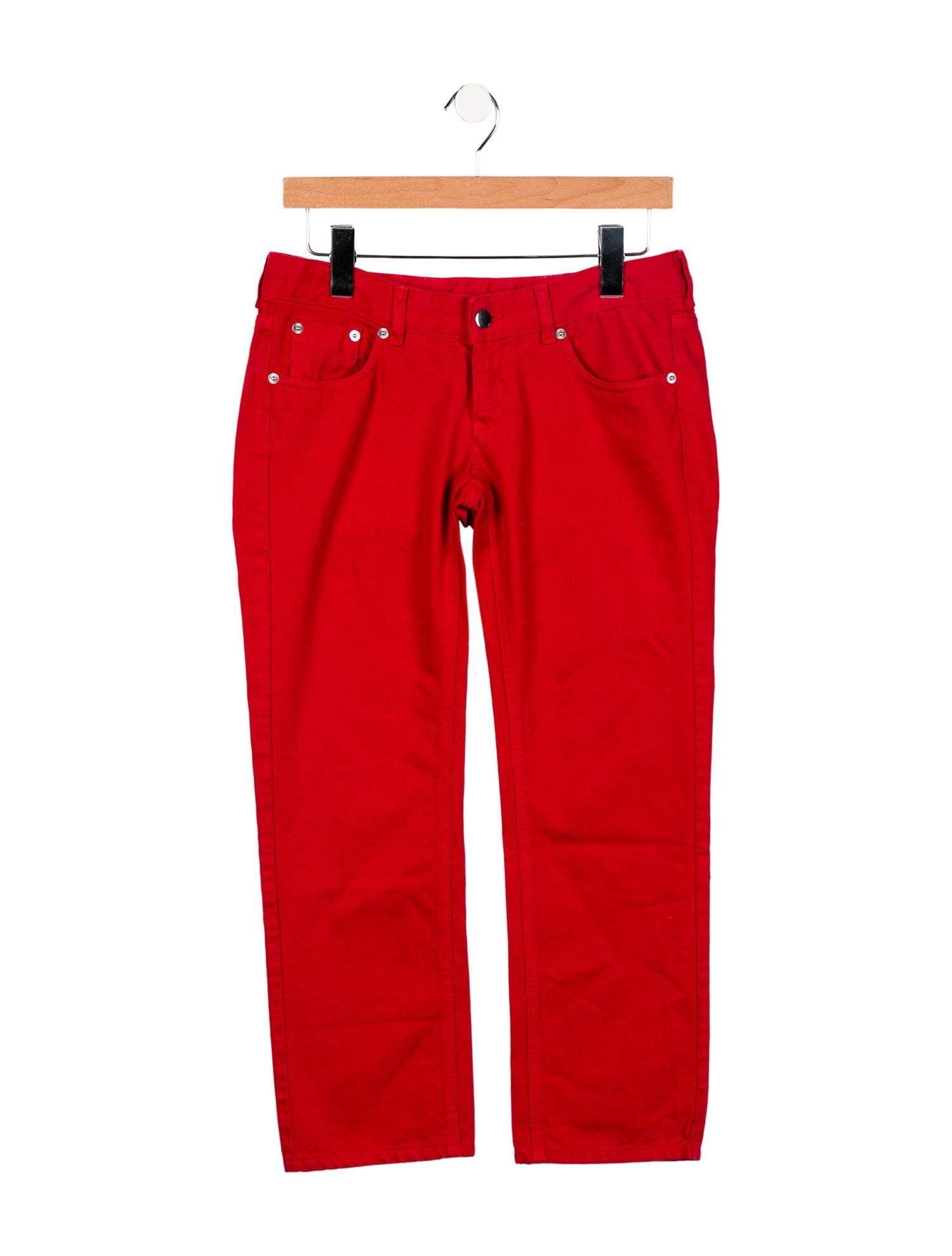 MM6 Maison Margiela Low-Rise Straight Leg Jeans