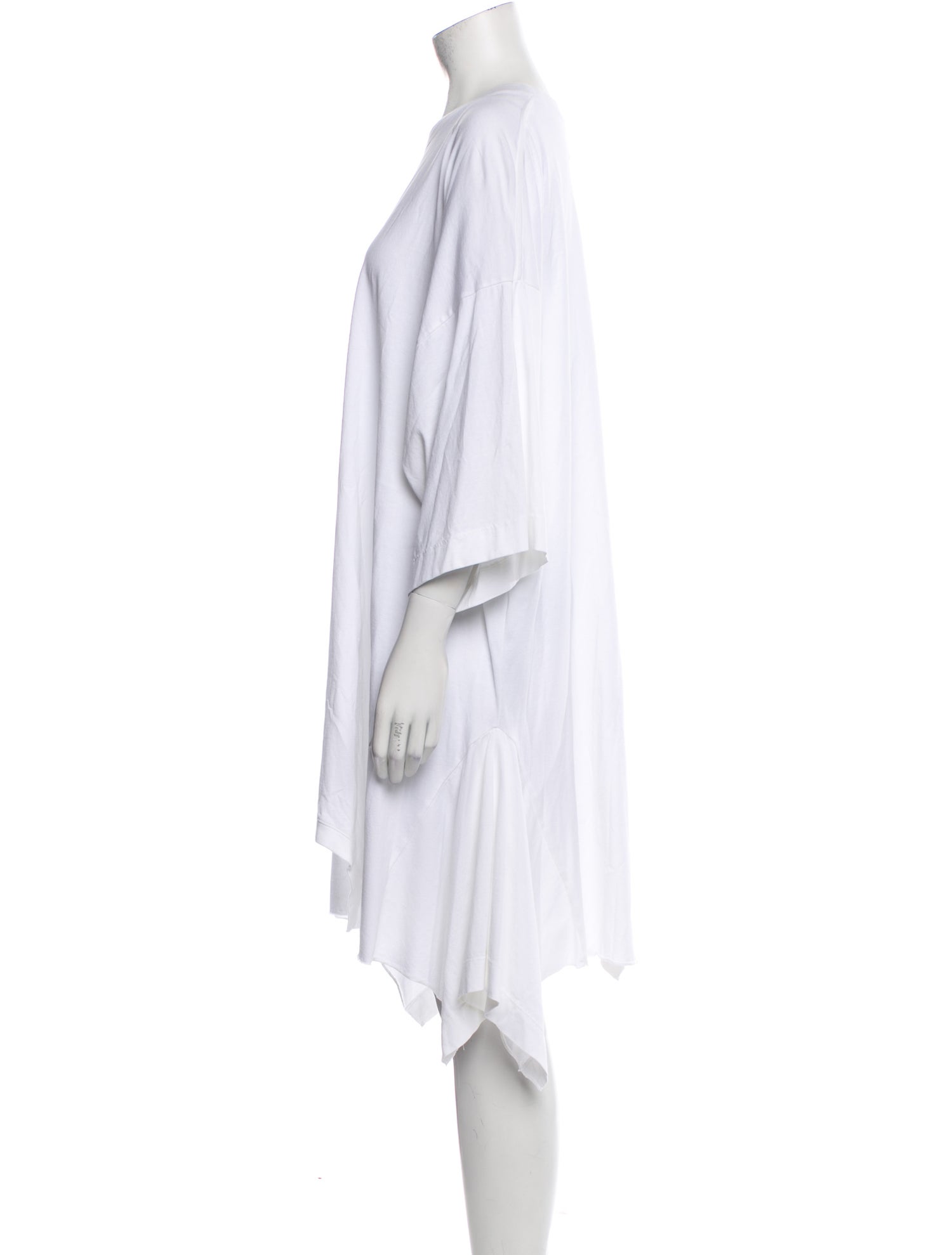 MM6 Maison Margiela Scoop Neck Midi Length Dress