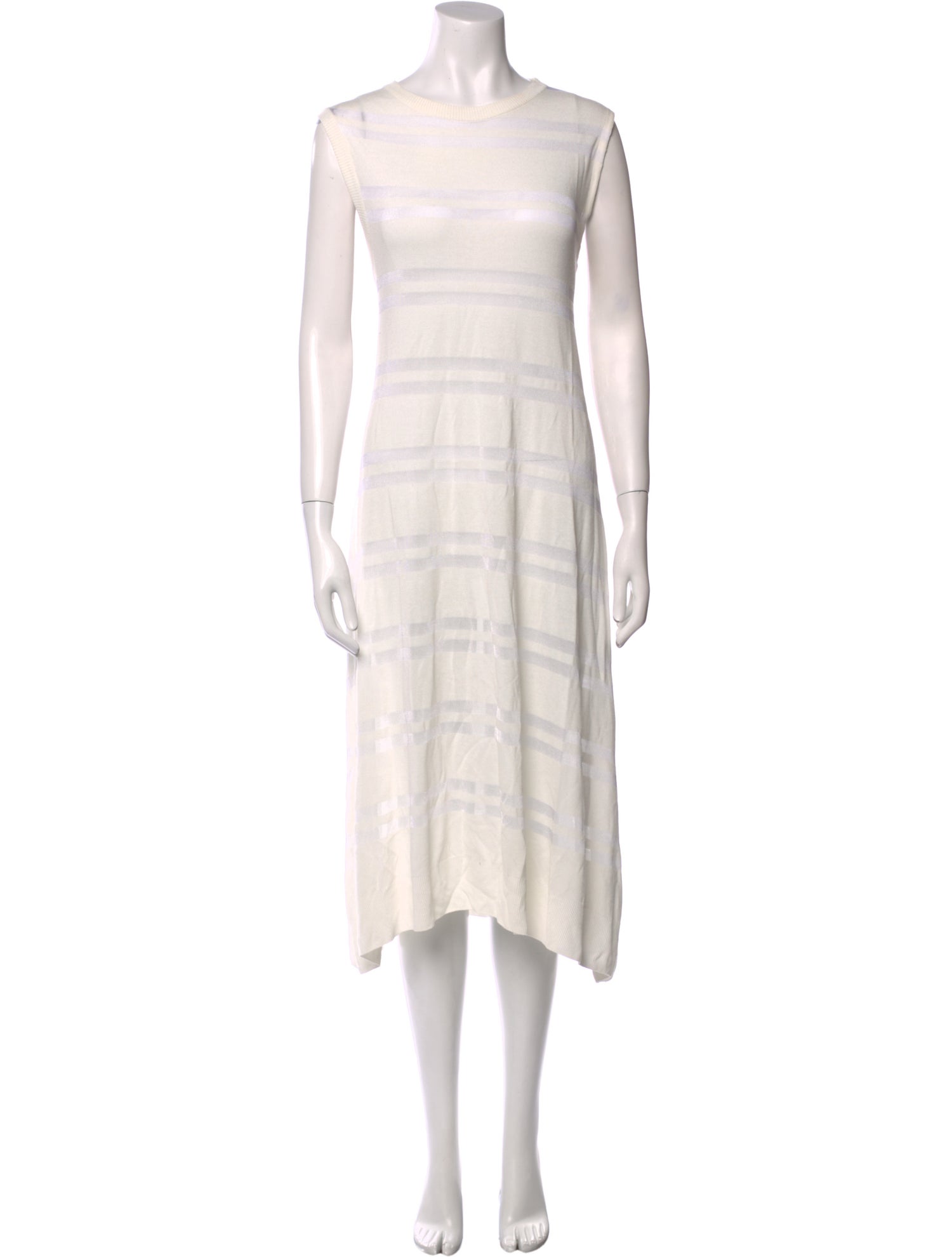 MM6 Maison Margiela Plaid Print Midi Length Dress