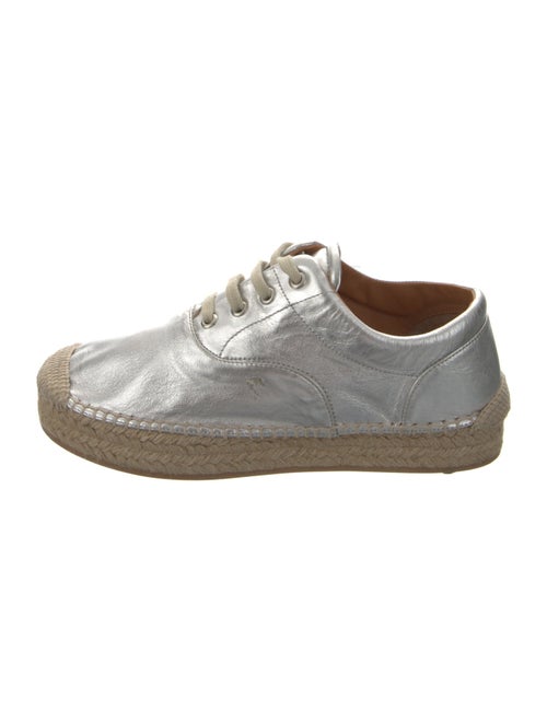 MM6 Maison Margiela Leather Whipstitch Trim Espadrille Sneakers