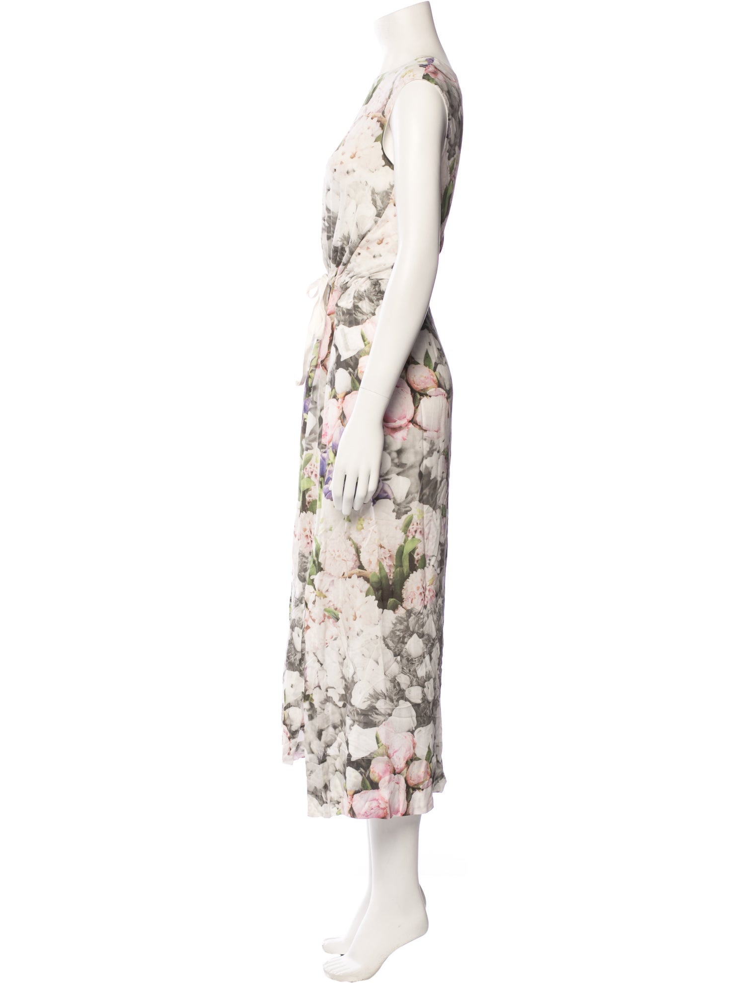 MM6 Maison Margiela Floral Print Long Dress