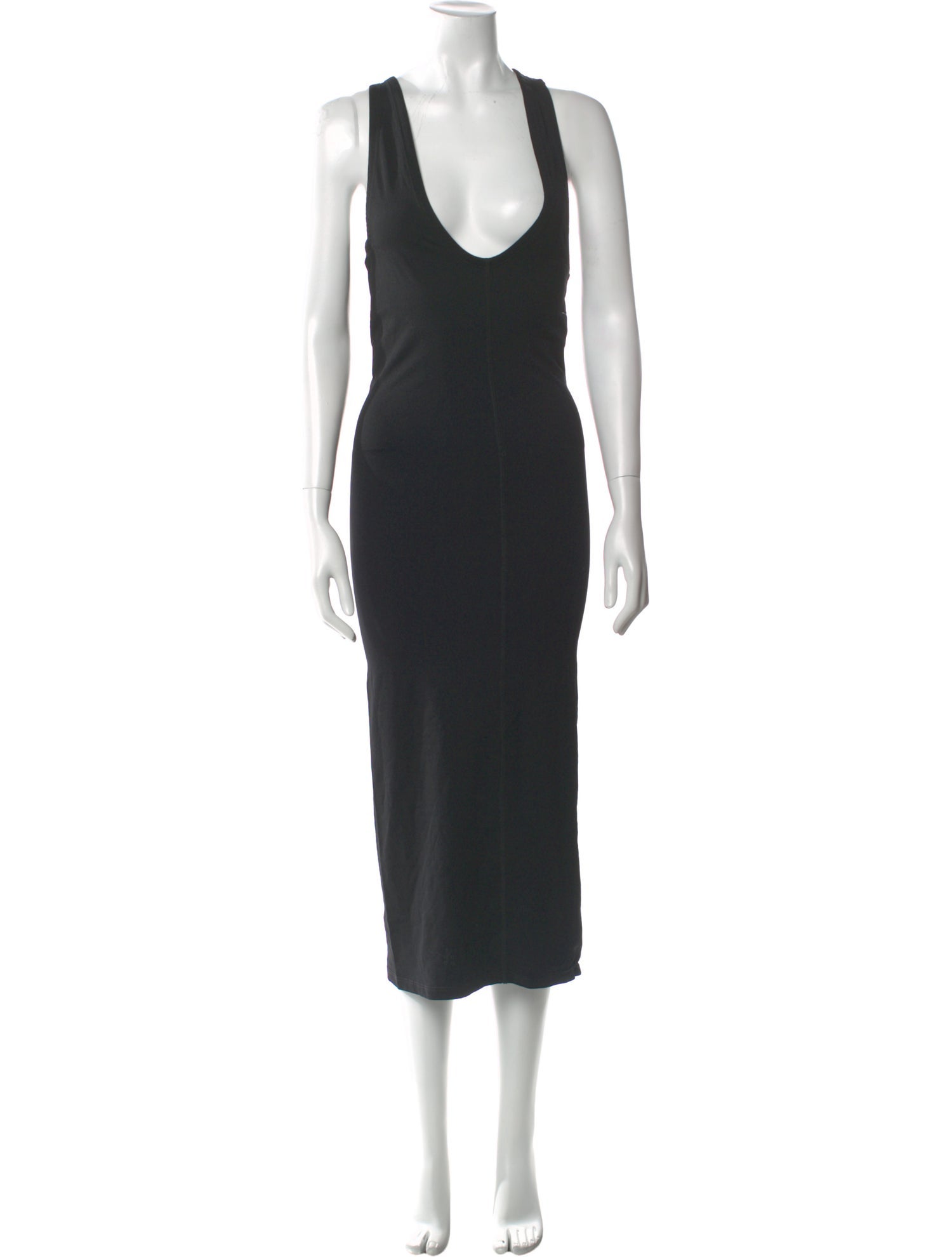 MM6 Maison Margiela V-Neck Long Dress