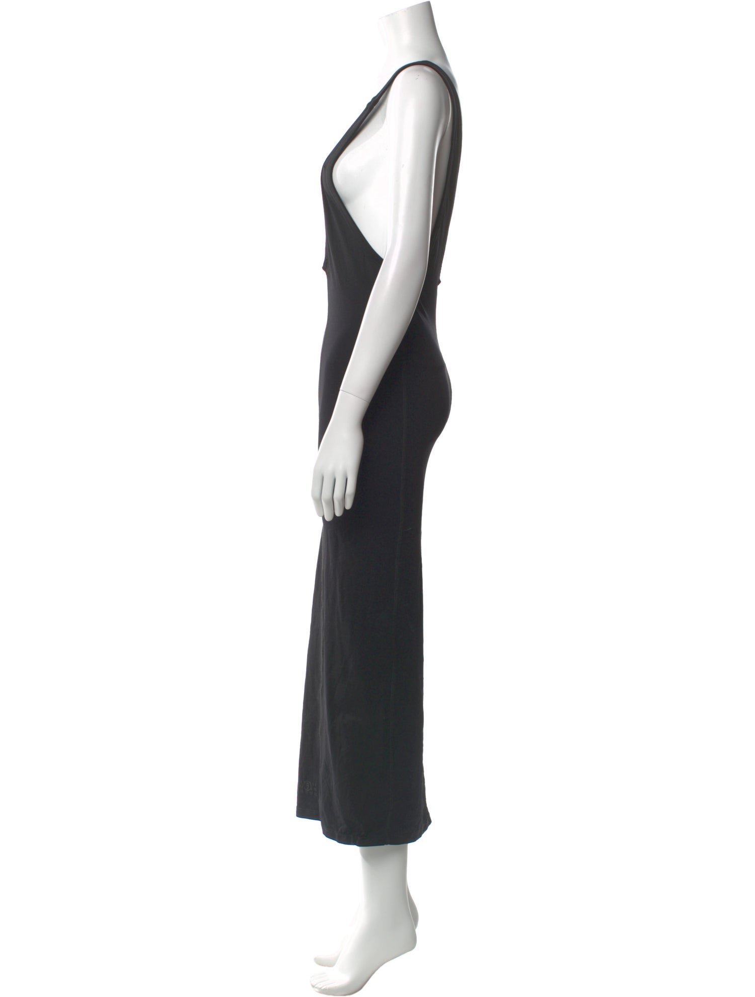MM6 Maison Margiela V-Neck Long Dress