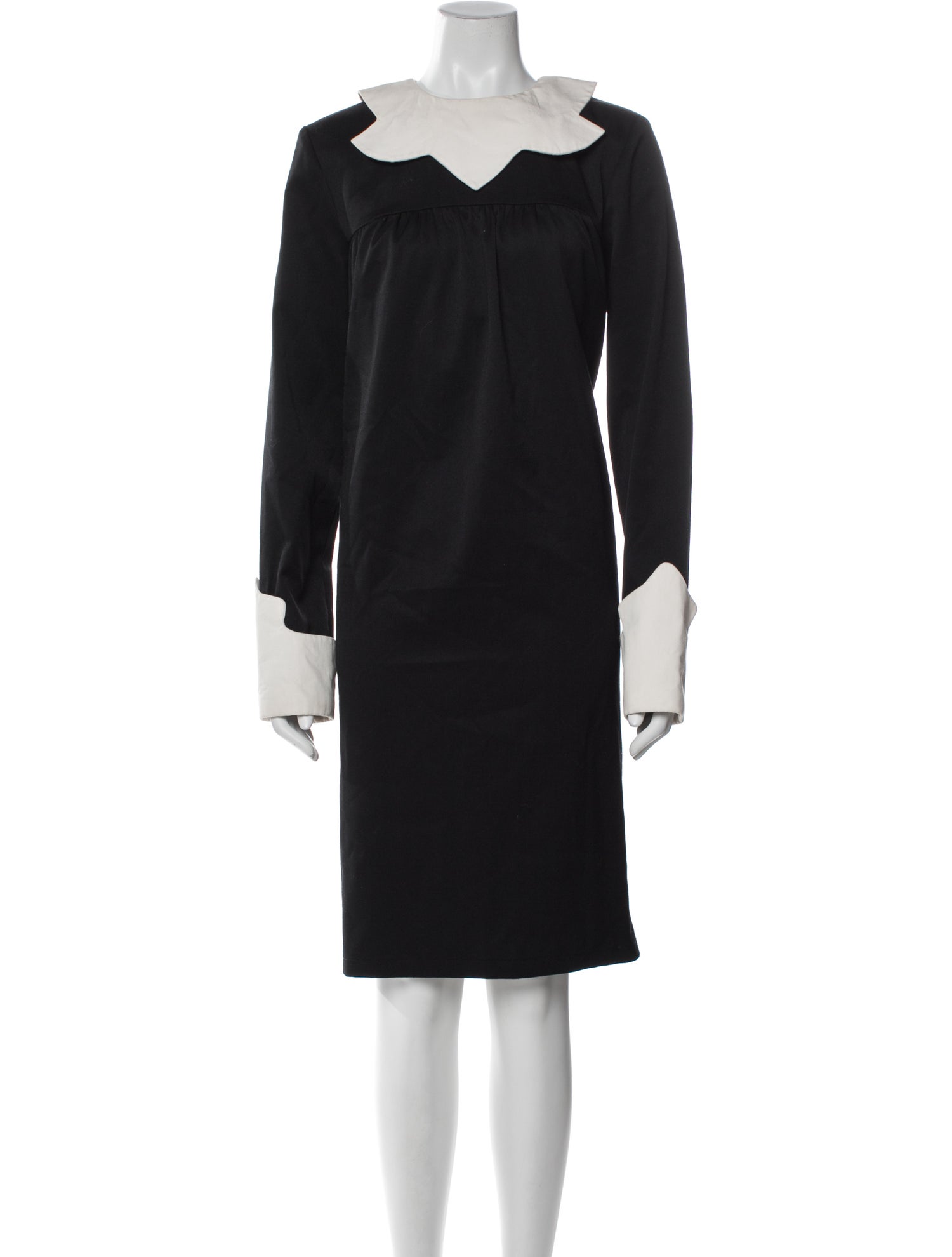 MM6 Maison Margiela Crew Neck Midi Length Dress