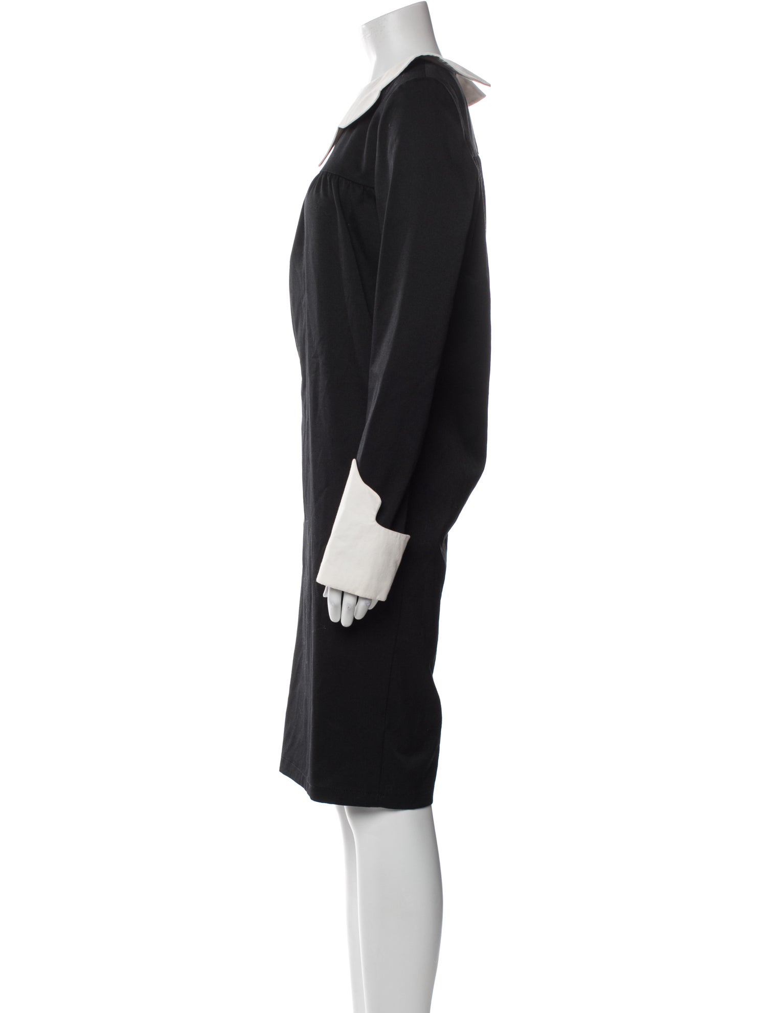 MM6 Maison Margiela Crew Neck Midi Length Dress