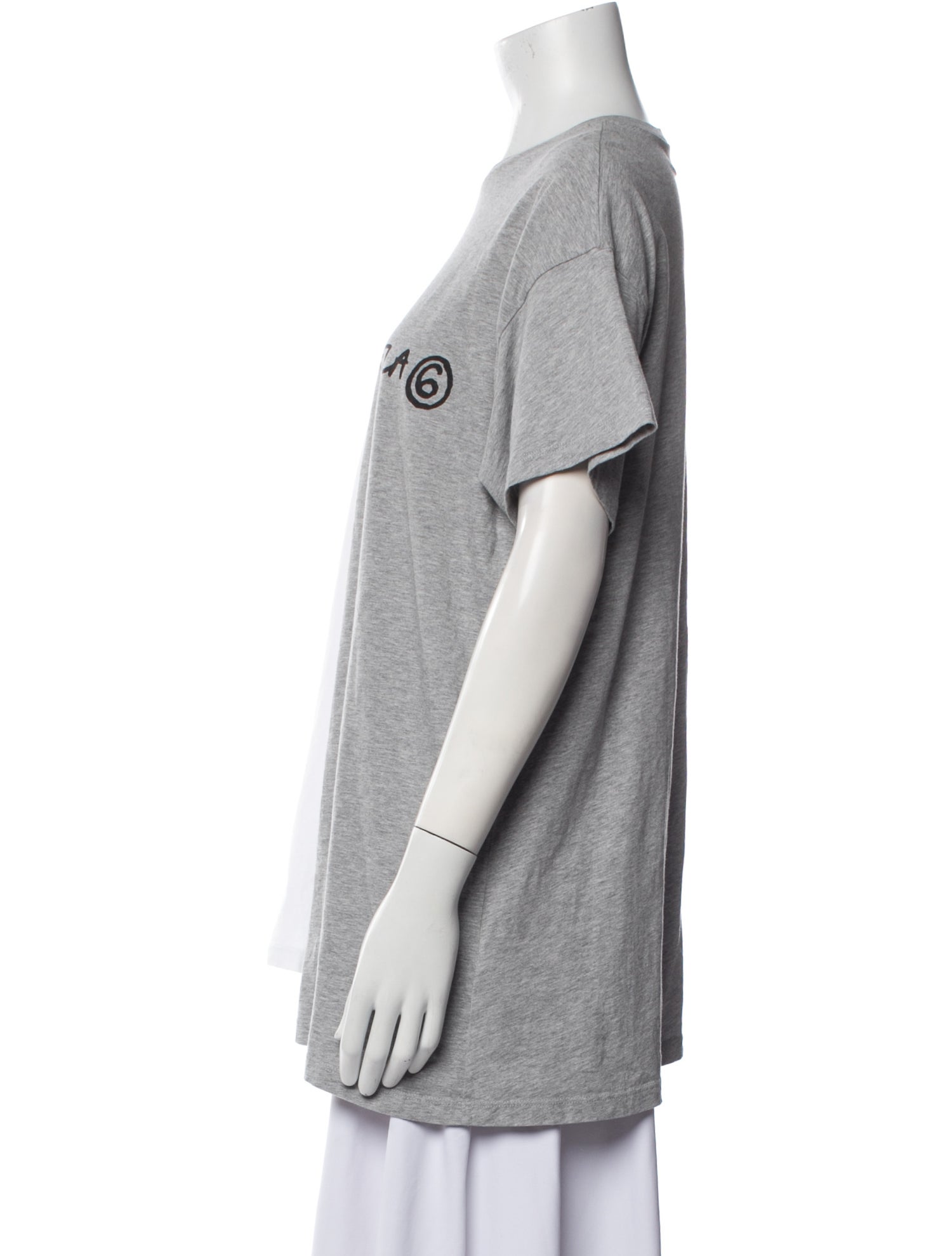 MM6 Maison Margiela Graphic Print Crew Neck T-Shirt