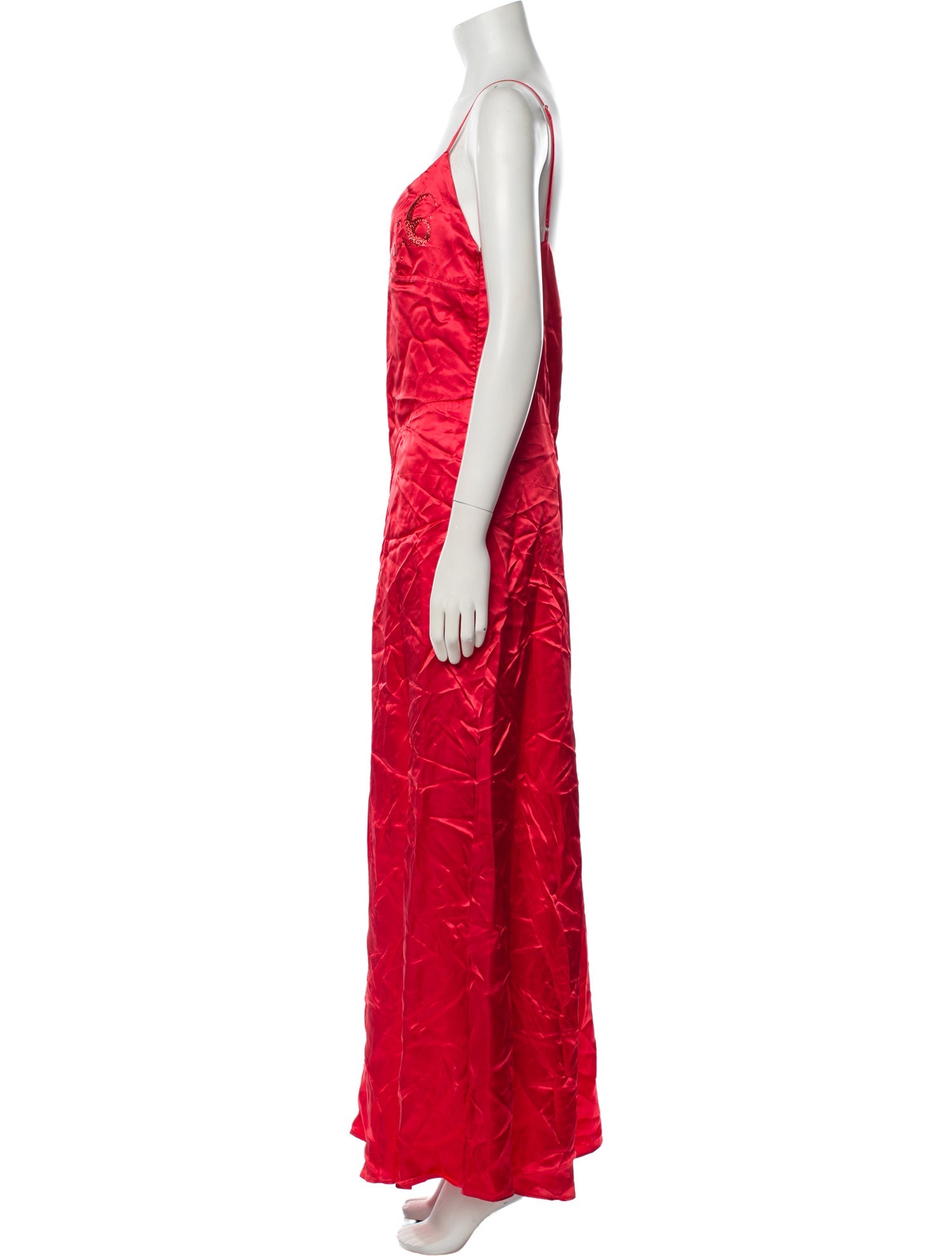 MM6 Maison Margiela V-Neck Long Dress