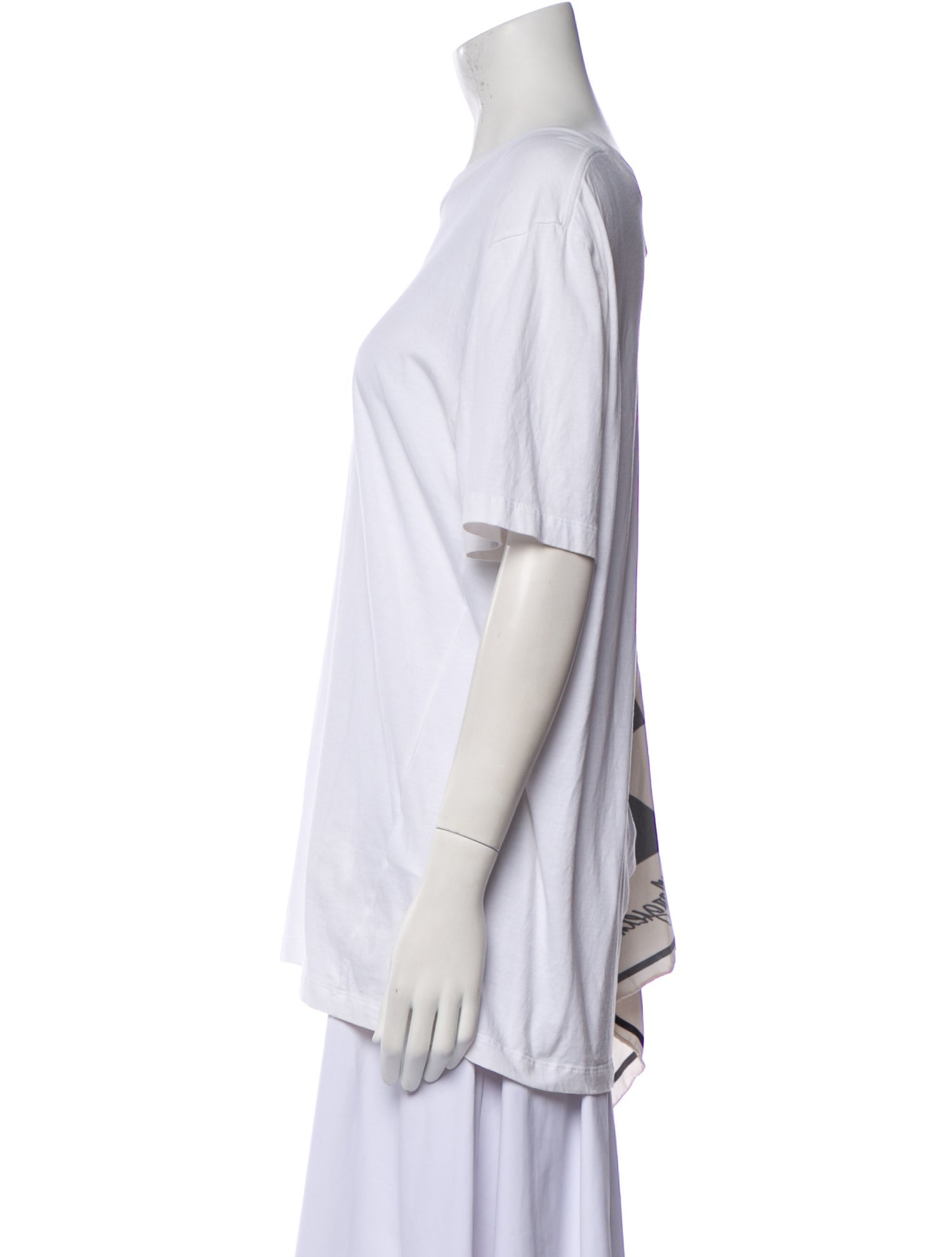 MM6 Maison Margiela Scoop Neck Short Sleeve T-Shirt