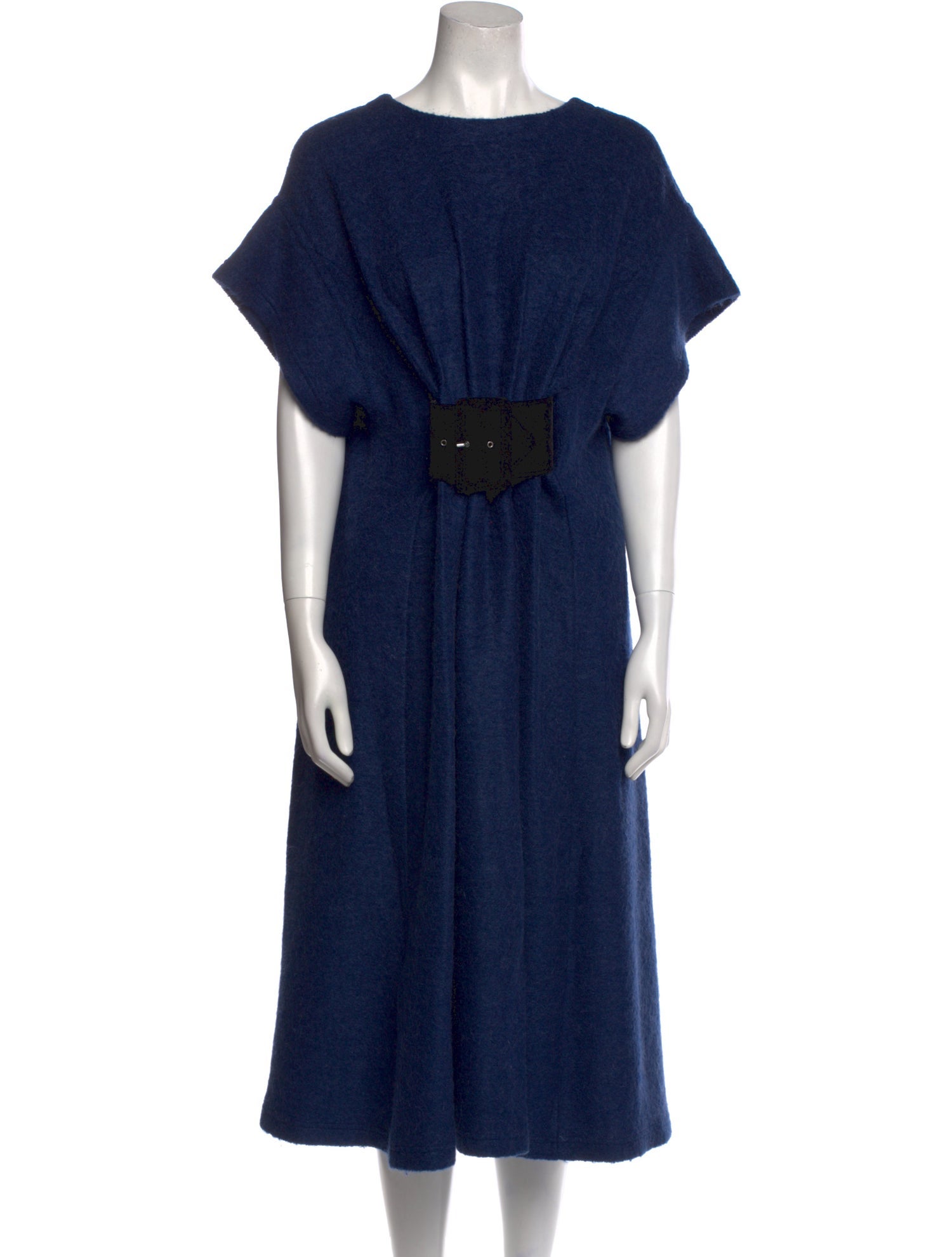MM6 Maison Margiela Crew Neck Midi Length Dress