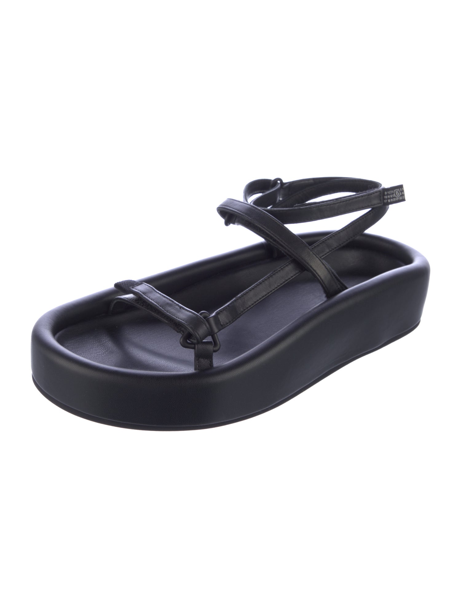 MM6 Maison Margiela Leather Slingback Sandals