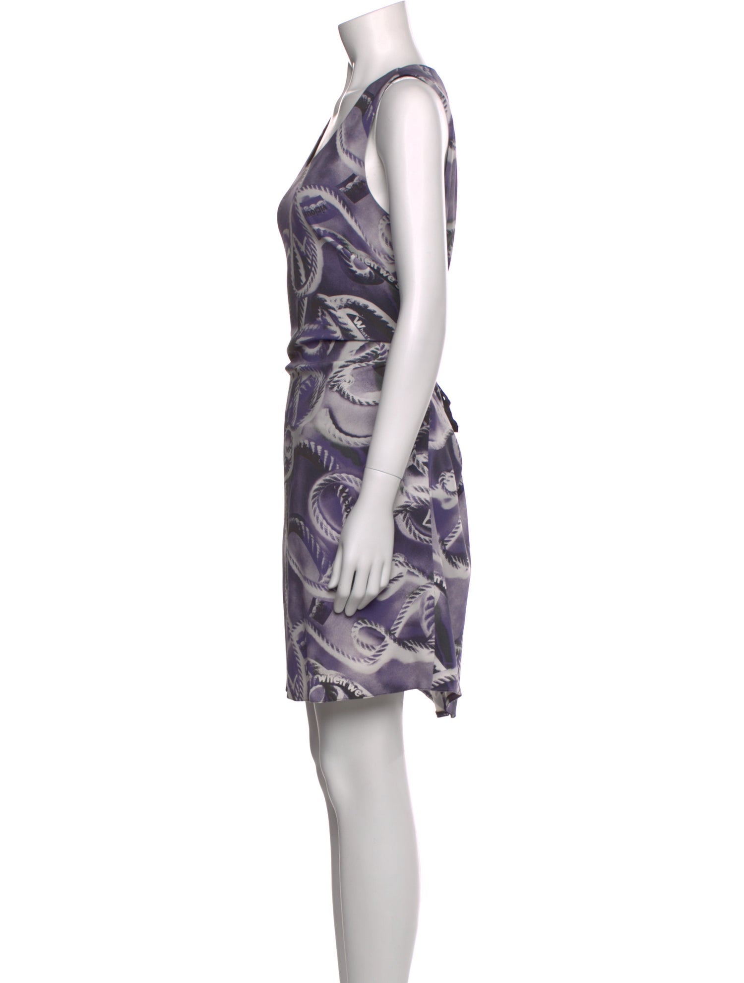 MM6 Maison Margiela Printed Knee-Length Dress