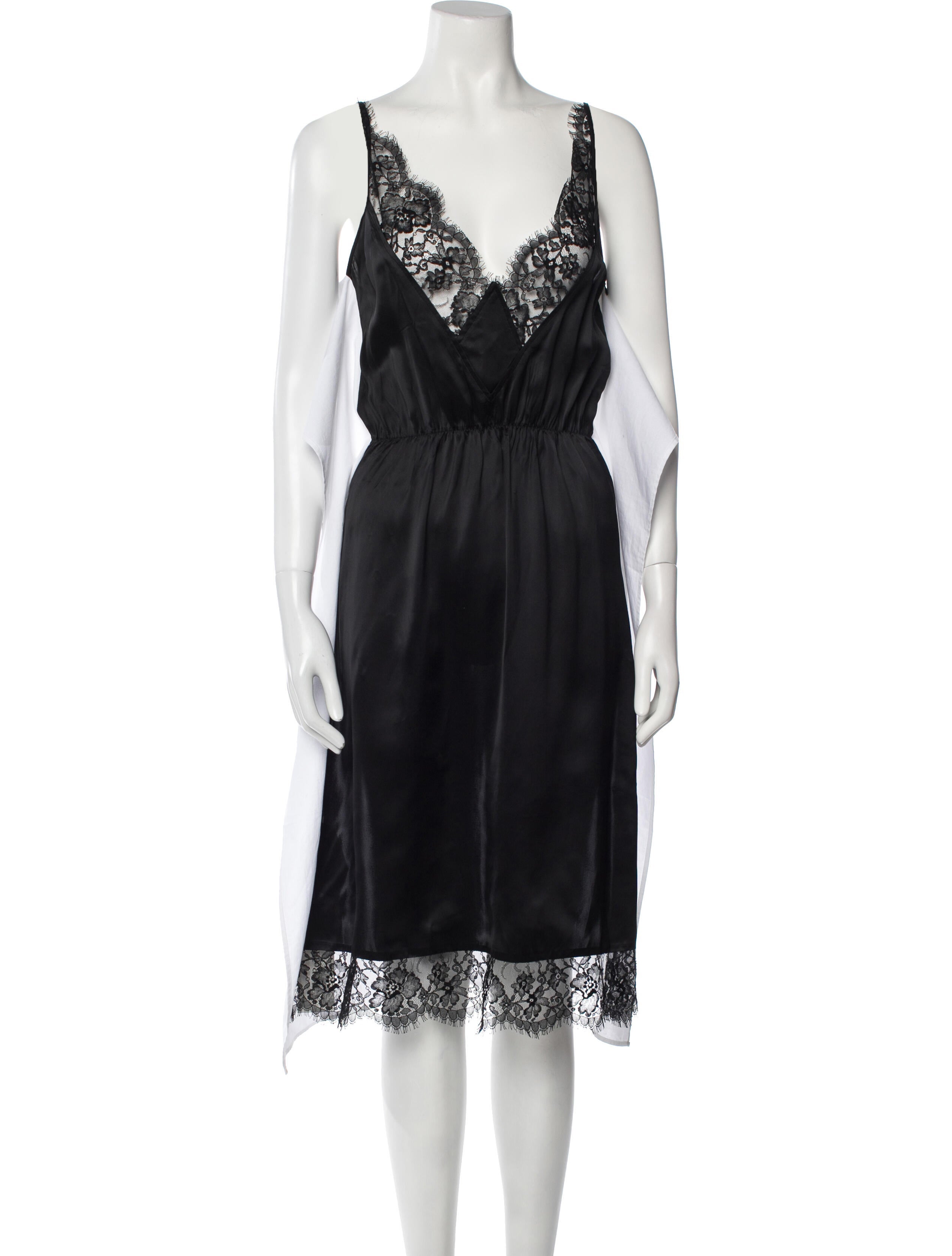MM6 Maison Margiela V-Neck Midi Length Dress