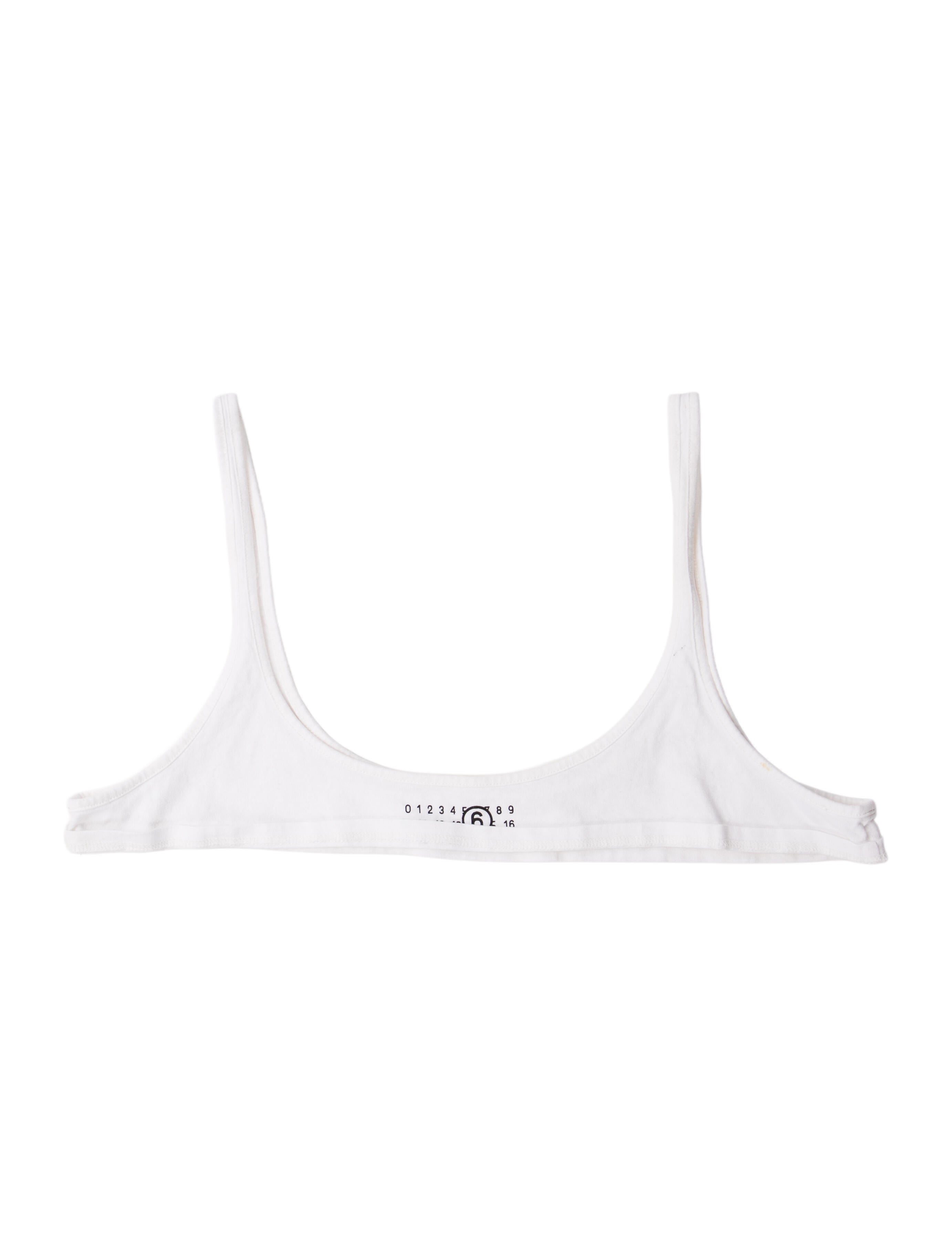 MM6 Maison Margiela Strapless Crop Top