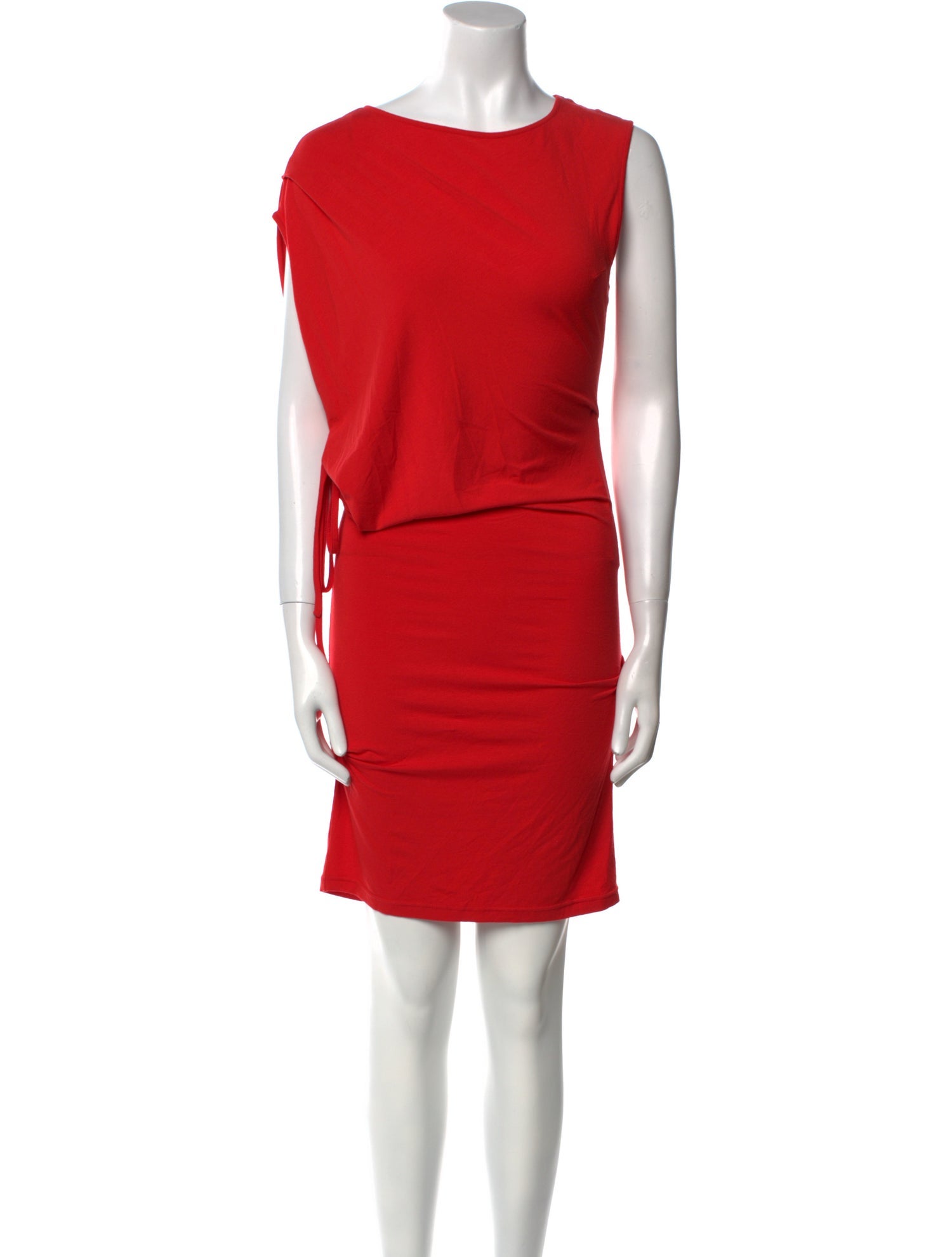 MM6 Maison Margiela Scoop Neck Knee-Length Dress