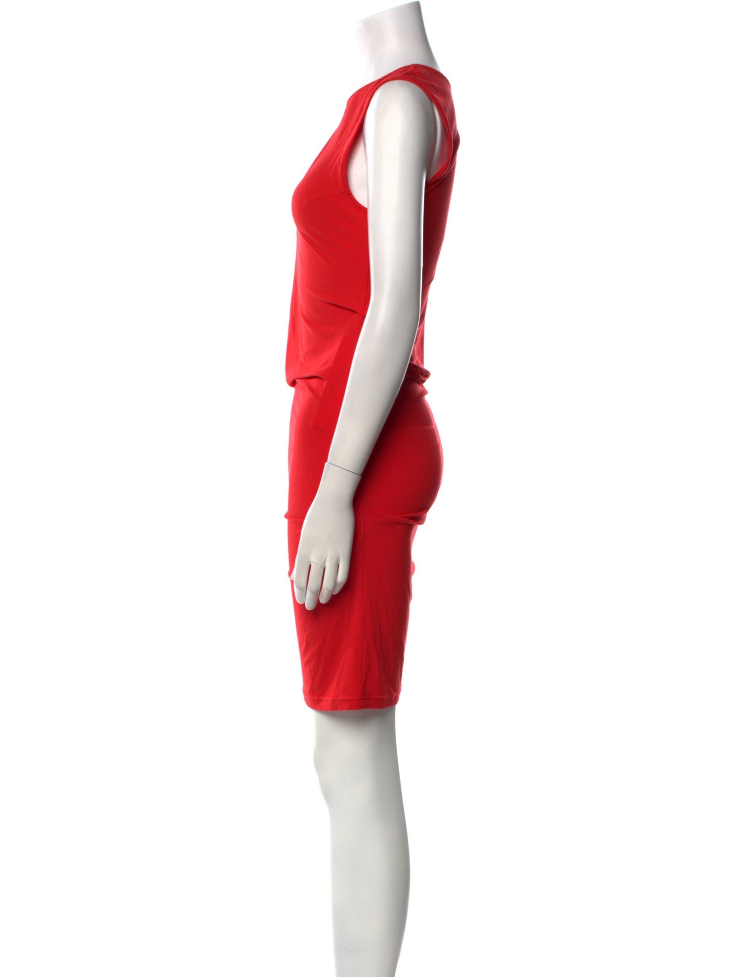 MM6 Maison Margiela Scoop Neck Knee-Length Dress