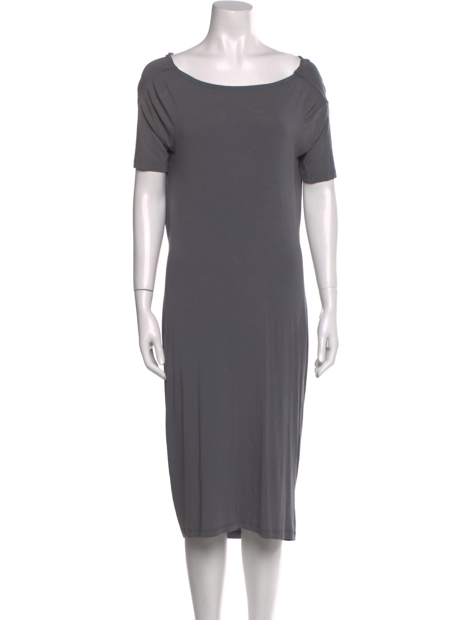 MM6 Maison Margiela Scoop Neck Midi Length Dress