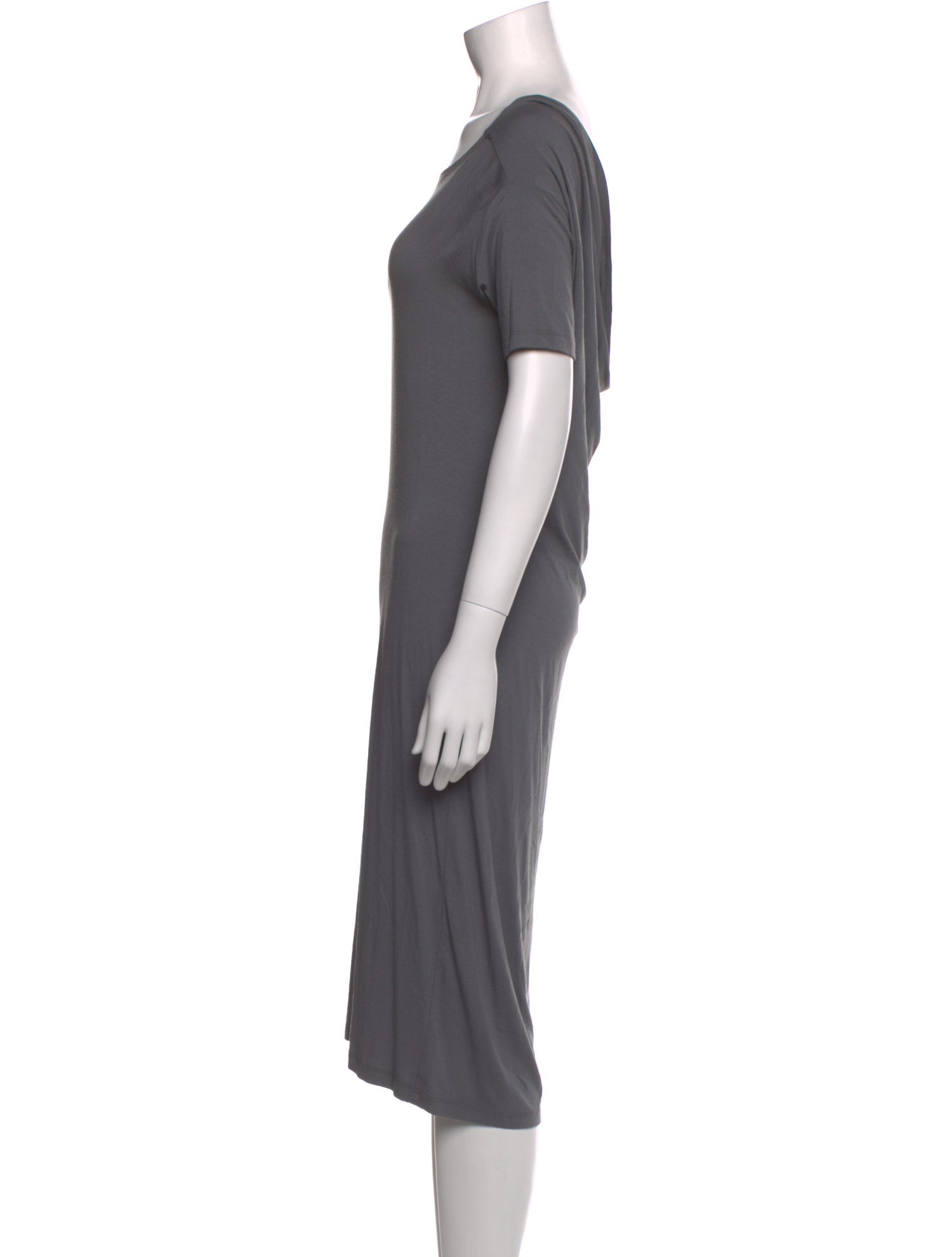 MM6 Maison Margiela Scoop Neck Midi Length Dress