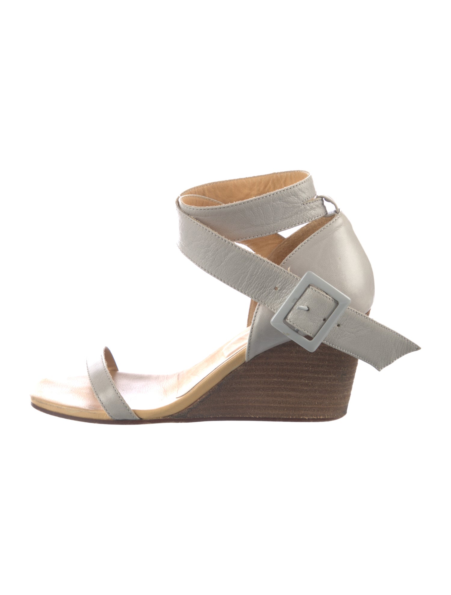 MM6 Maison Margiela Leather Slingback Sandals