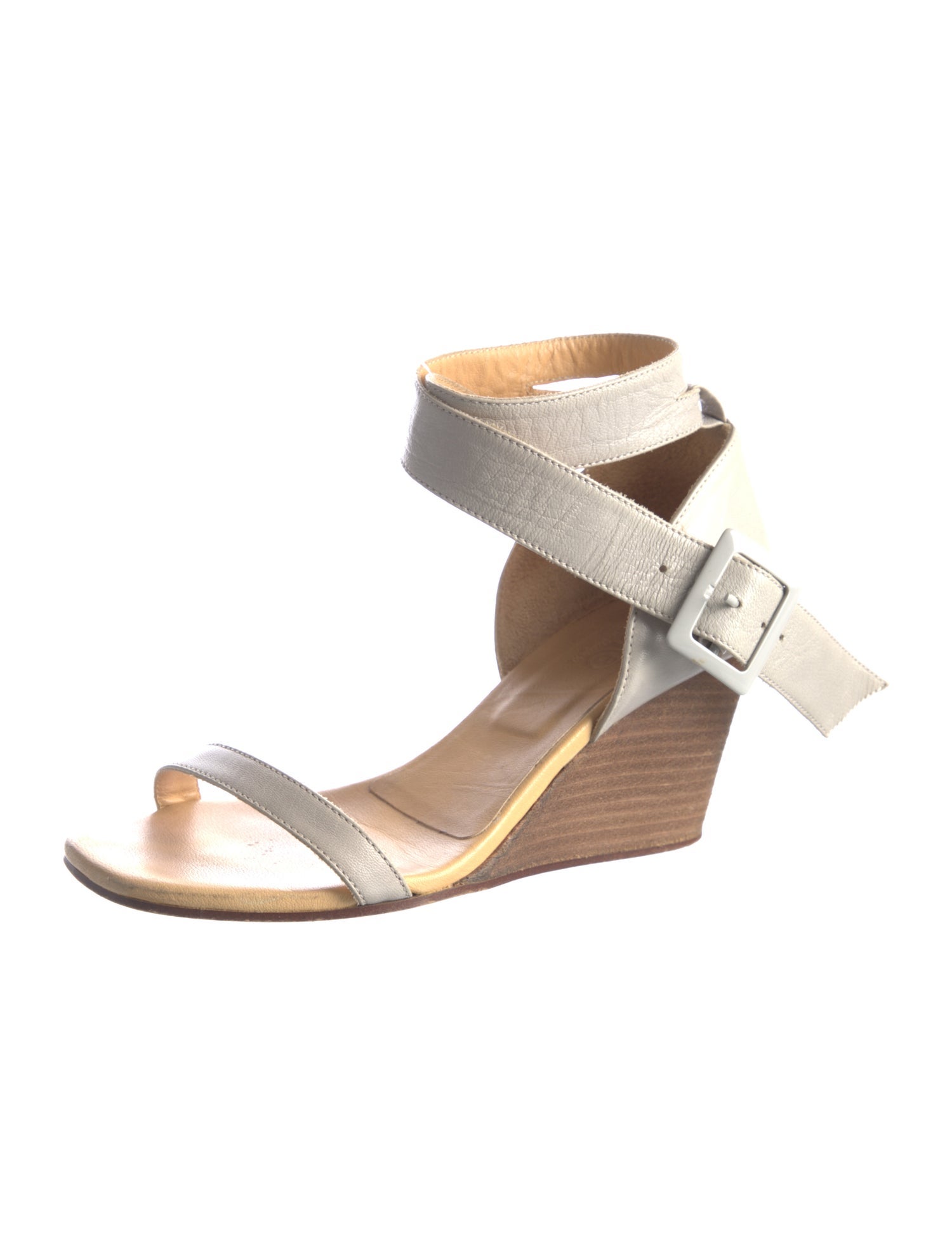 MM6 Maison Margiela Leather Slingback Sandals