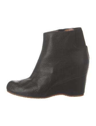 MM6 Maison Margiela Leather Cutout Accent Boots
