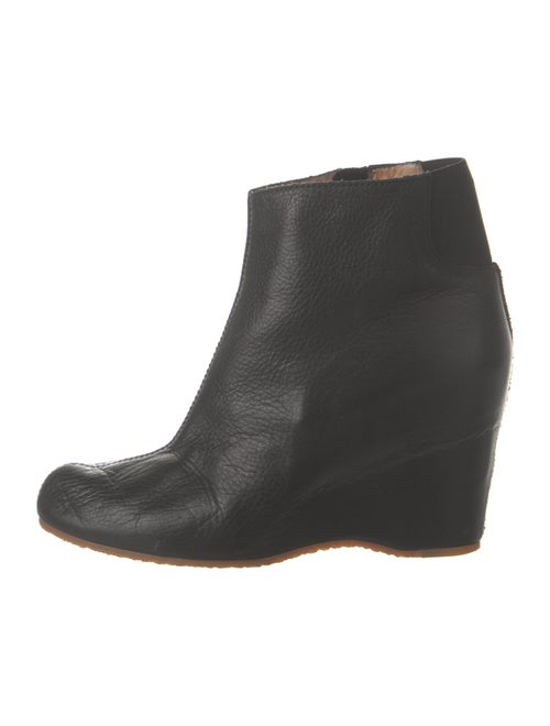 MM6 Maison Margiela Leather Cutout Accent Boots
