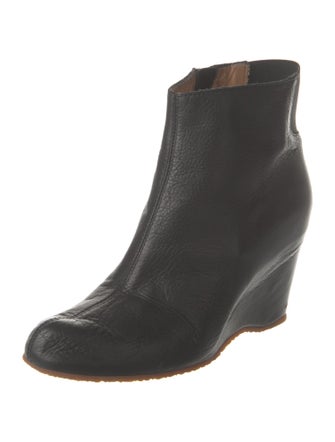 MM6 Maison Margiela Leather Cutout Accent Boots
