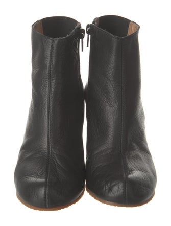 MM6 Maison Margiela Leather Cutout Accent Boots