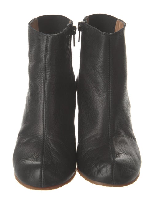 MM6 Maison Margiela Leather Cutout Accent Boots