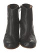 MM6 Maison Margiela Leather Cutout Accent Boots