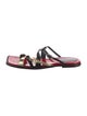 MM6 Maison Margiela Leather Colorblock Pattern Slides