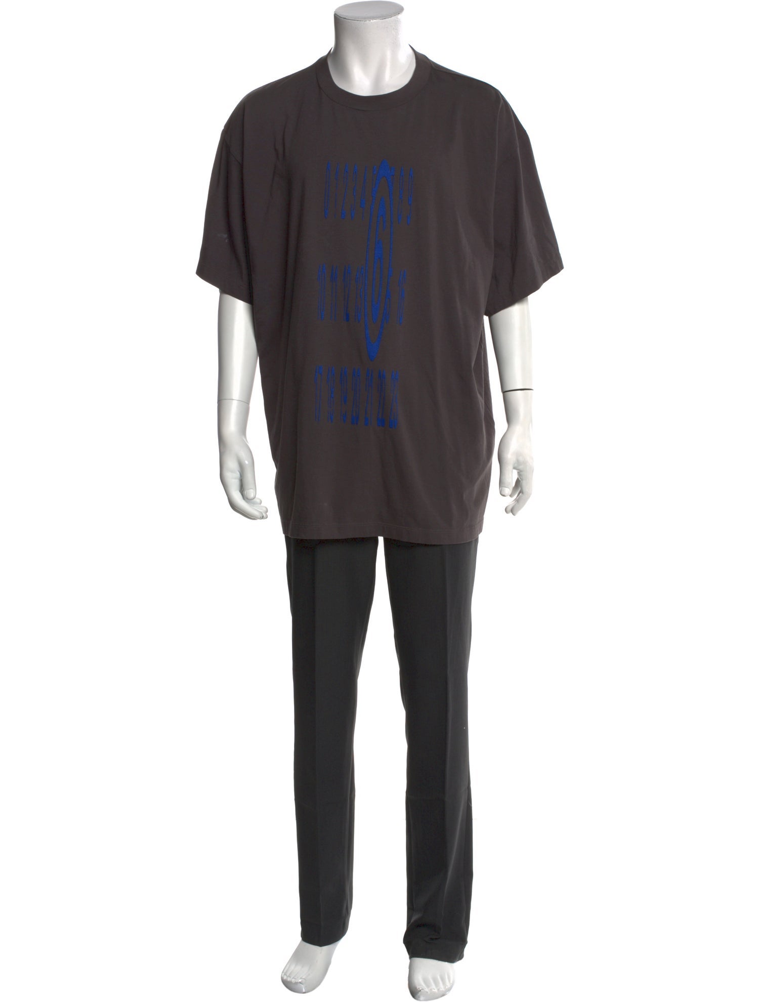 MM6 Maison Margiela Graphic Print Crew Neck T-Shirt