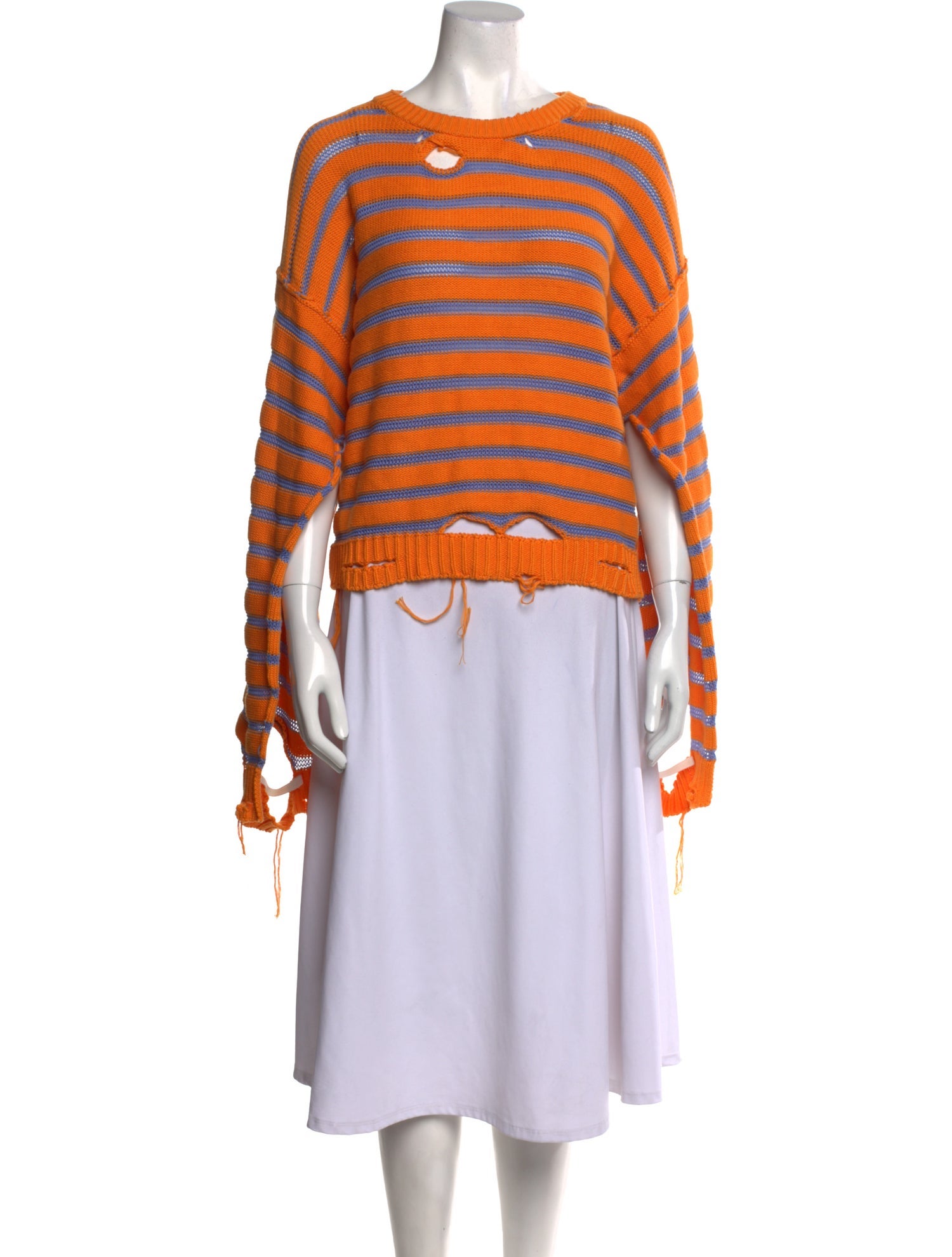MM6 Maison Margiela Striped Crew Neck Sweater