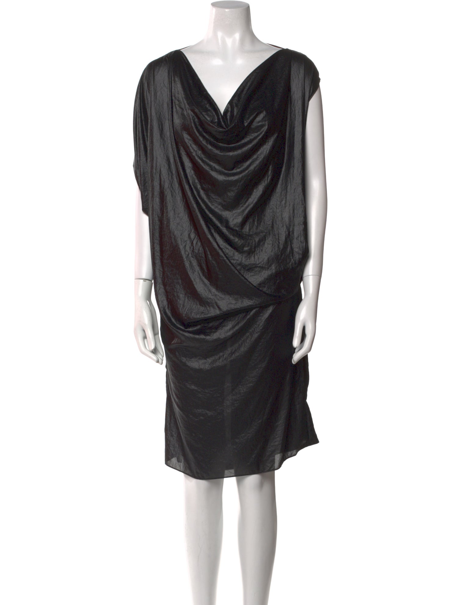 MM6 Maison Margiela Cowl Neck Knee-Length Dress