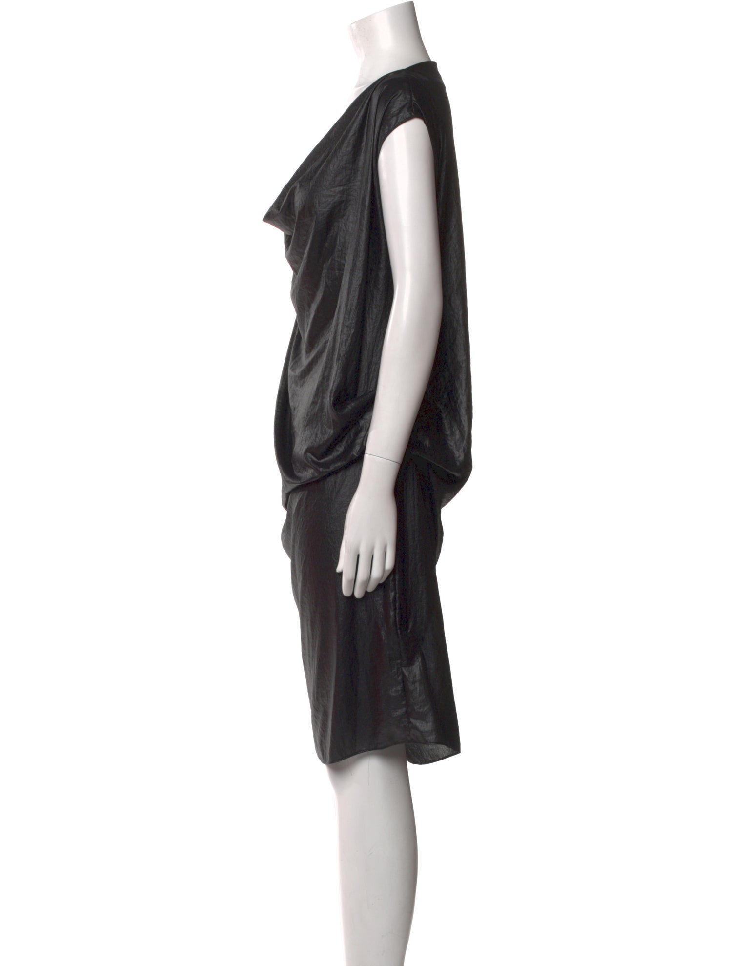MM6 Maison Margiela Cowl Neck Knee-Length Dress