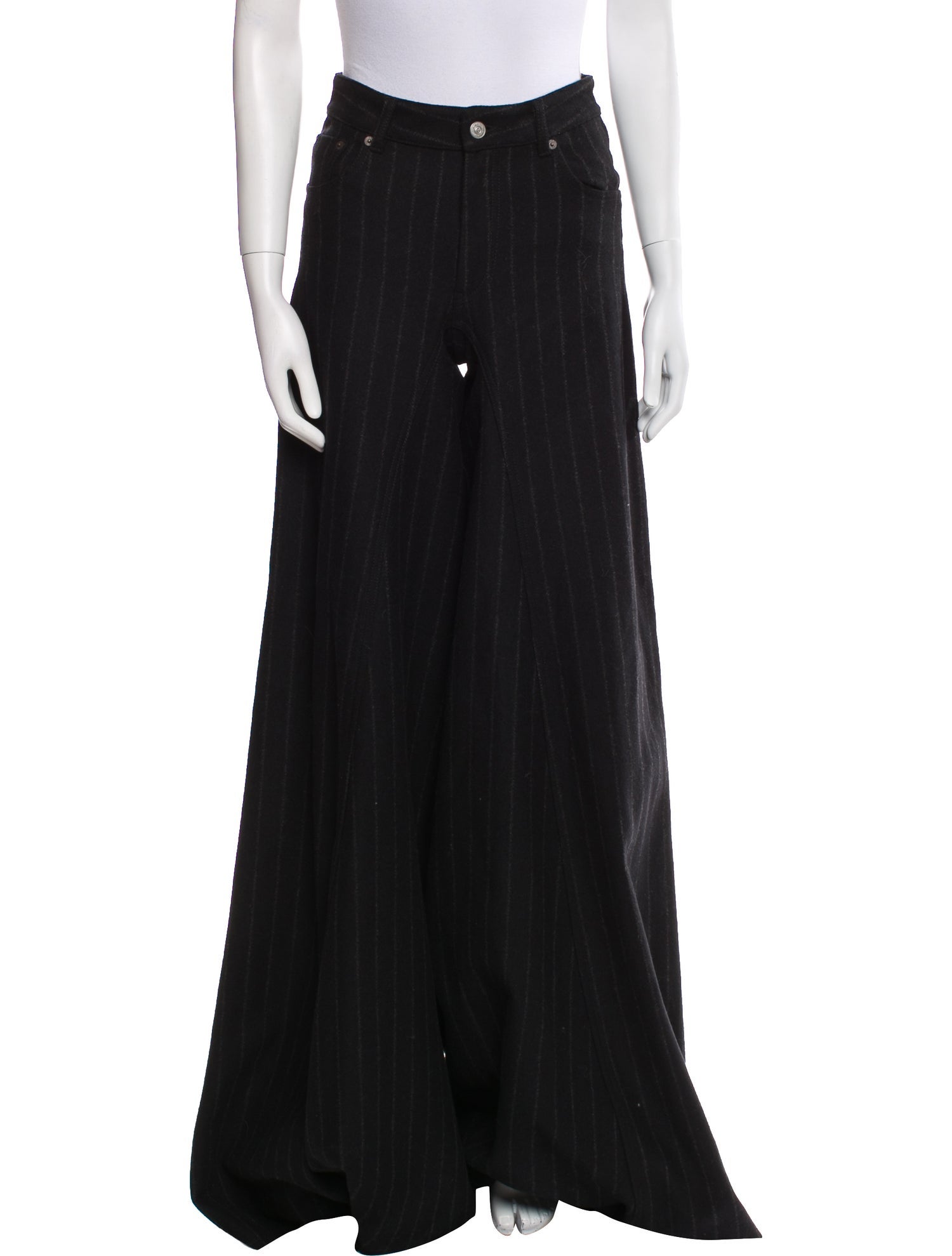 MM6 Maison Margiela Wool Wide Leg Pants